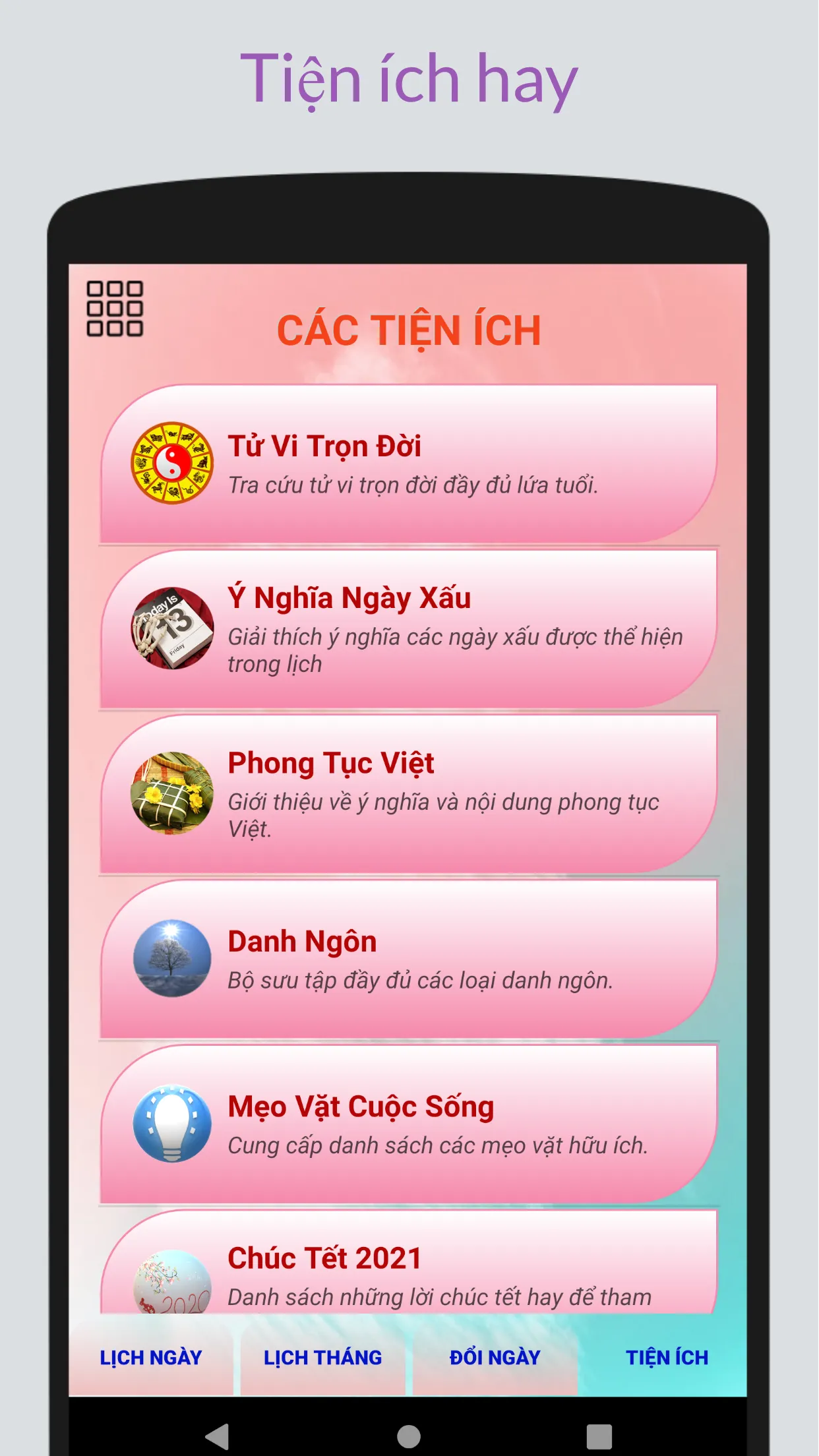 Lịch Vạn Niên 2024 - Âm Lịch | Indus Appstore | Screenshot