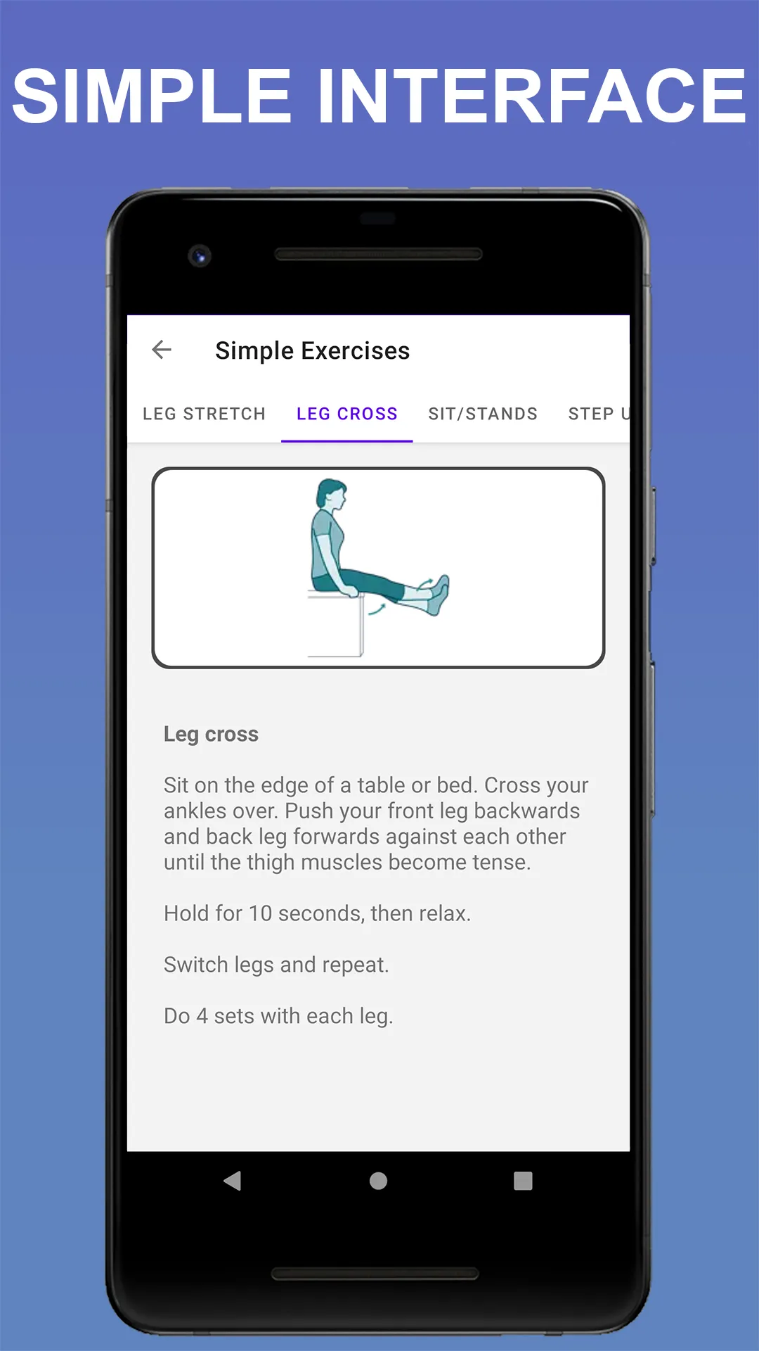 Knee Pain Relieving Exercises | Indus Appstore | Screenshot