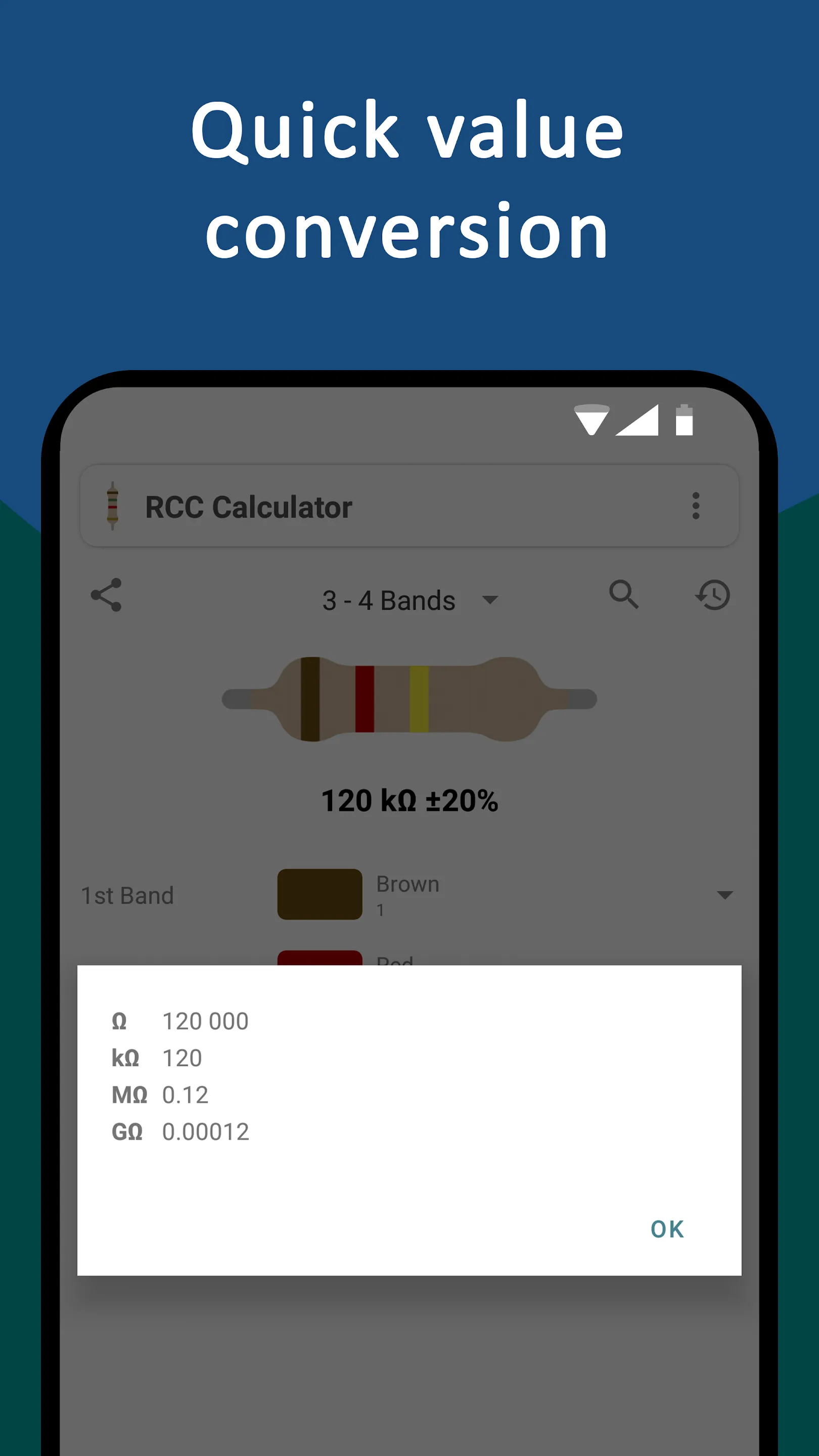 Resistor Color Code Calculator | Indus Appstore | Screenshot