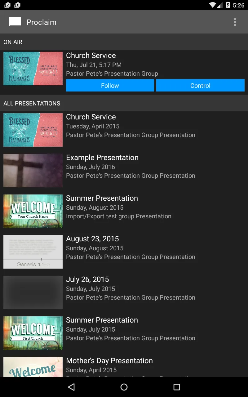 Proclaim Remote | Indus Appstore | Screenshot