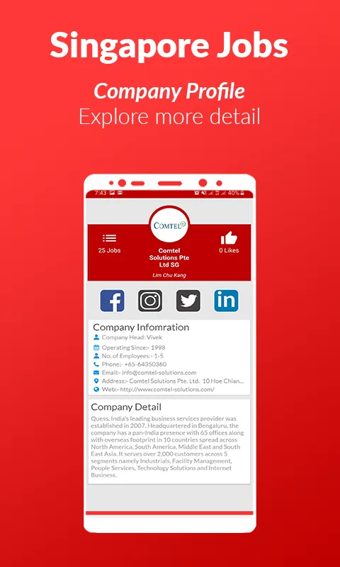 Singapore Jobs | Indus Appstore | Screenshot