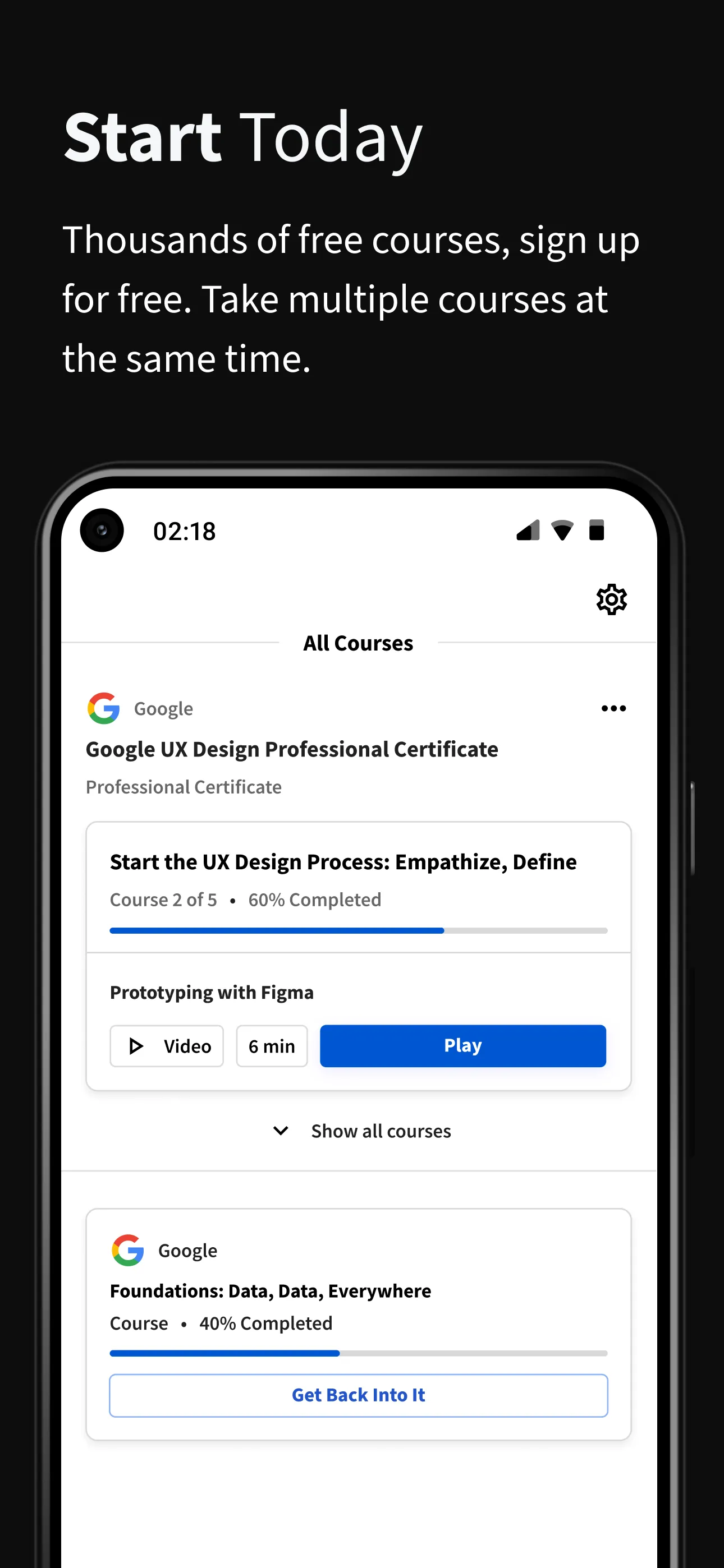 Coursera: Grow your career | Indus Appstore | Screenshot