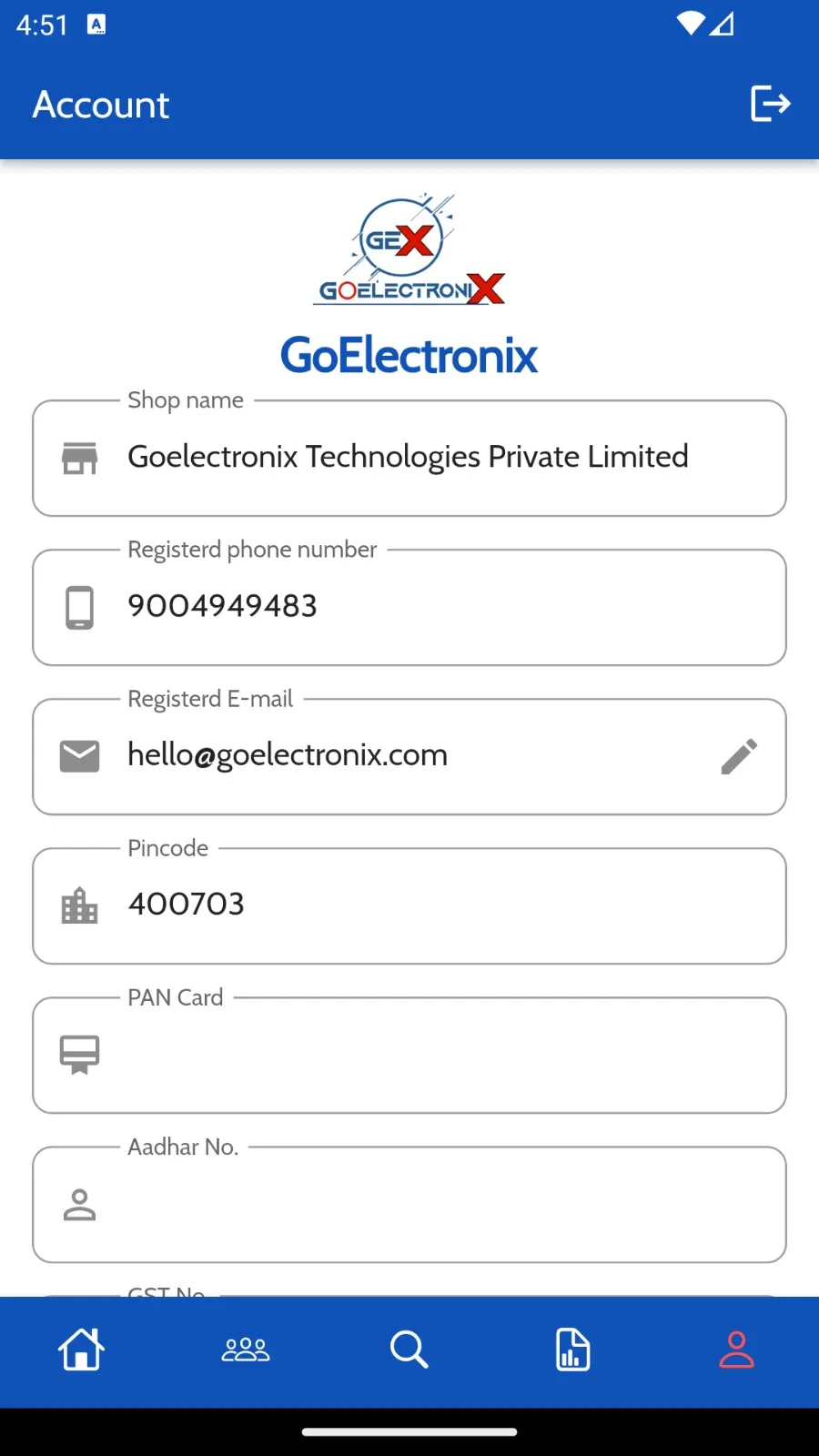 Goelectronix Retailer | Indus Appstore | Screenshot