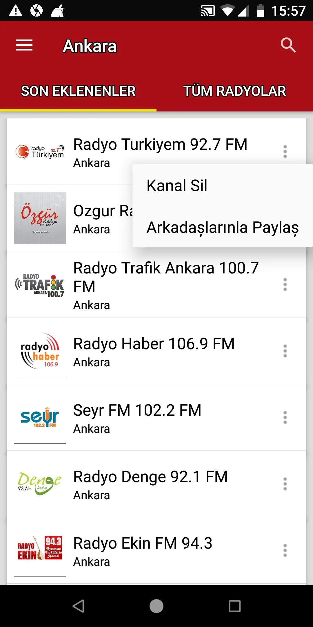 Ankara Radio Stations | Indus Appstore | Screenshot