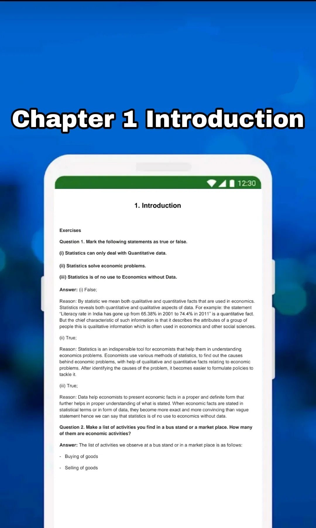 Class 11 Economics Solution | Indus Appstore | Screenshot