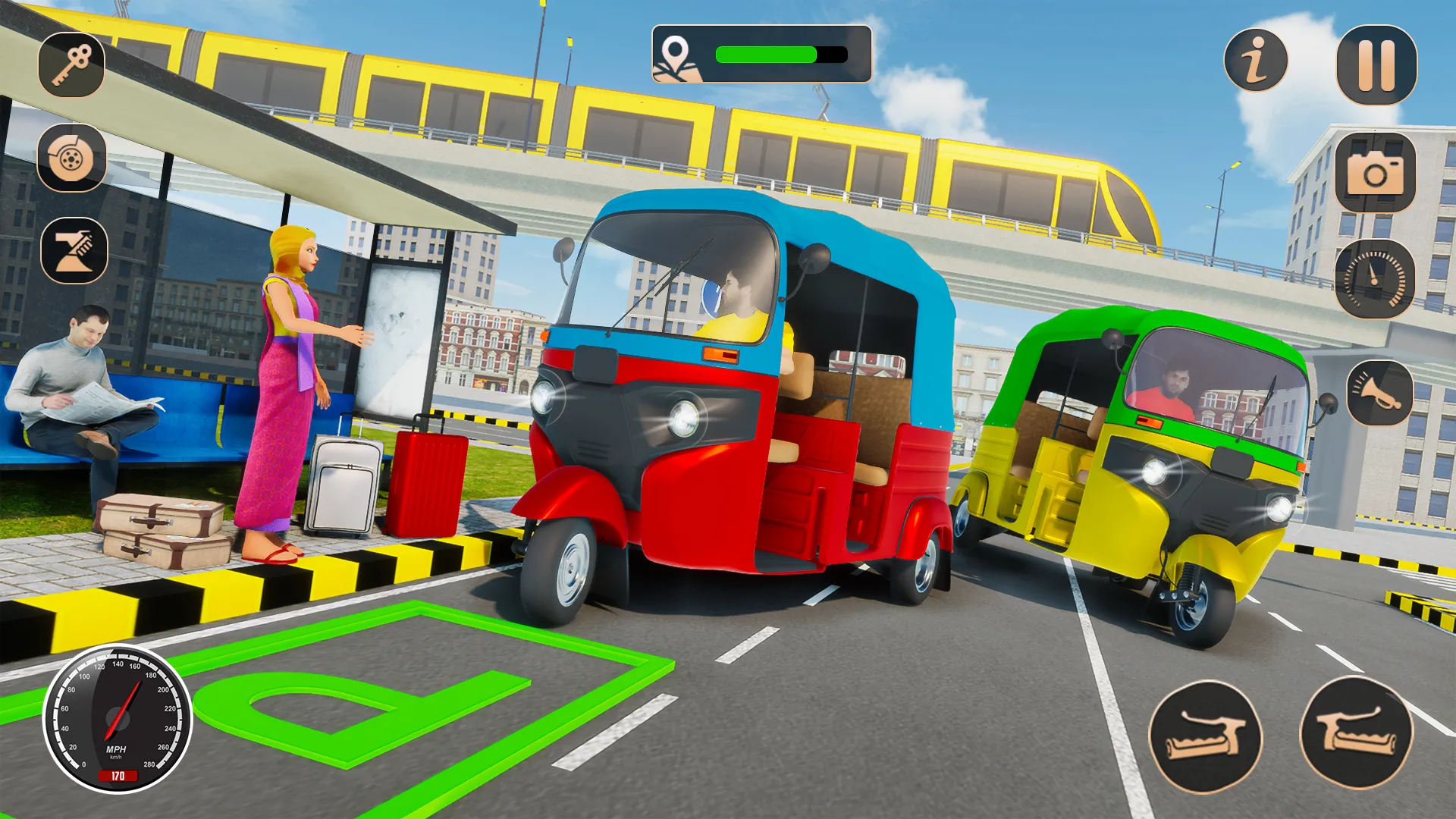 Tuk Tuk Auto Rickshaw Driver3d | Indus Appstore | Screenshot