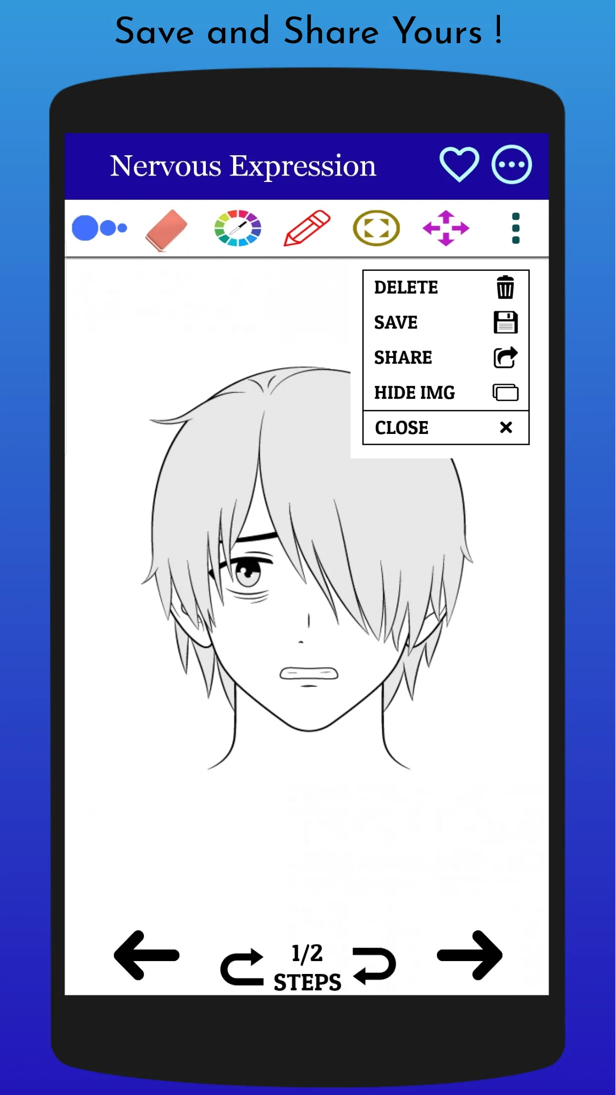 How to Draw Anime Faces | Indus Appstore | Screenshot