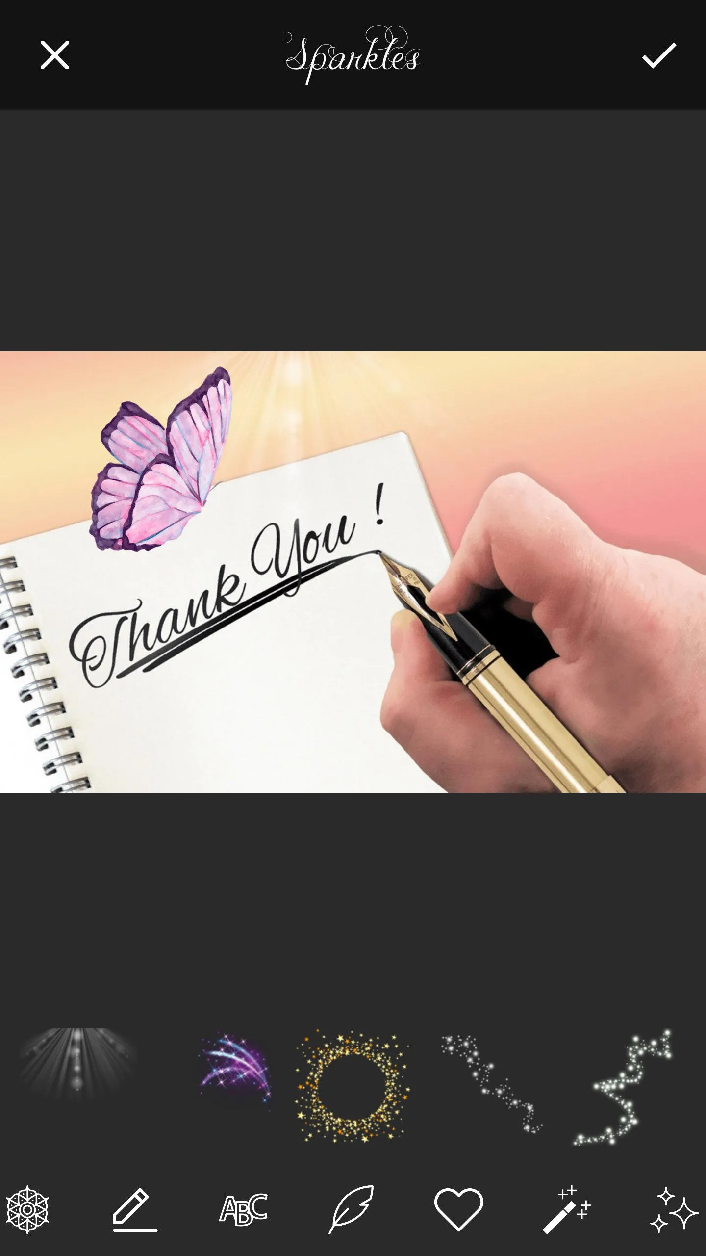 Thank You Cards Name Art Maker | Indus Appstore | Screenshot