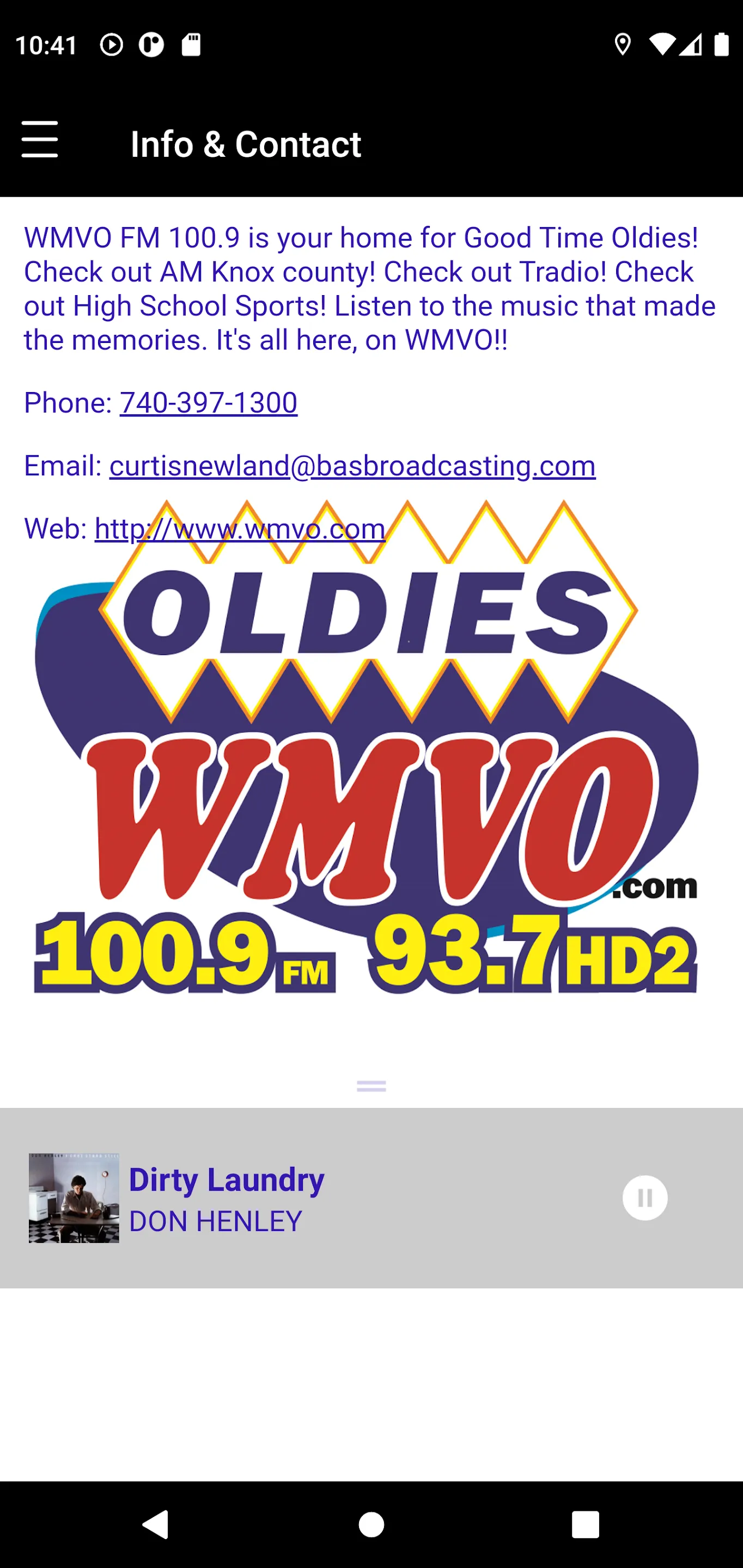 WMVO - AM 1300 | Indus Appstore | Screenshot