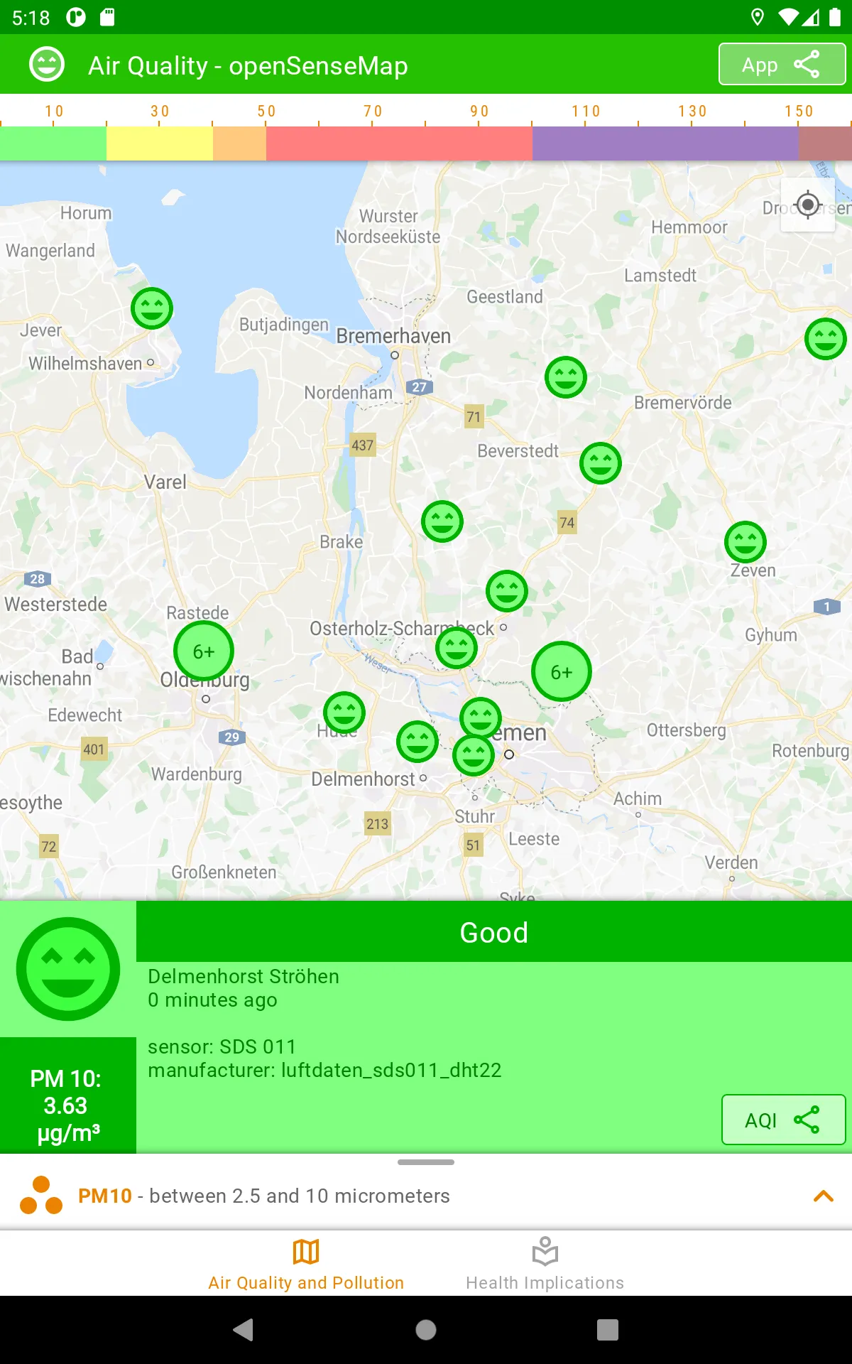 Air Quality and Pollution | Indus Appstore | Screenshot