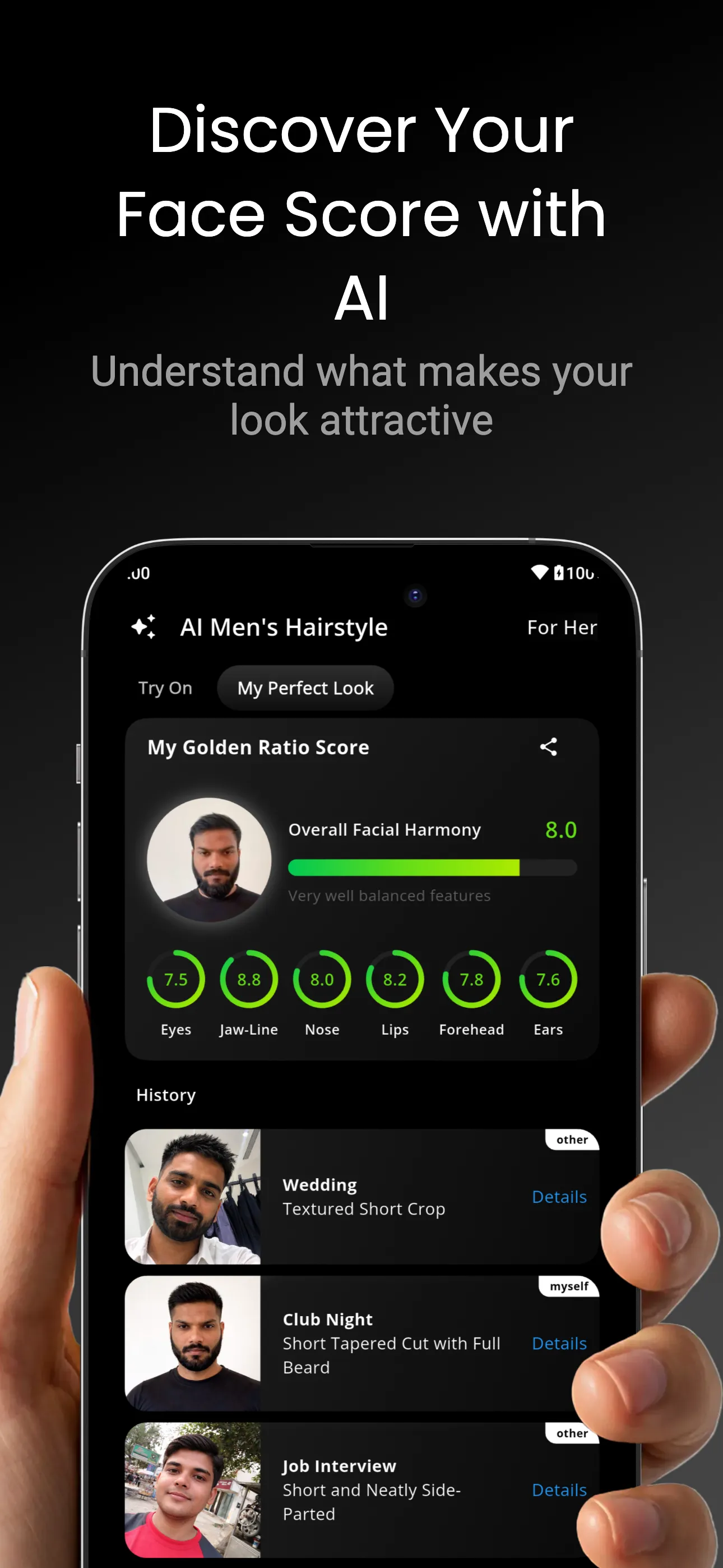 AI Men's Hairstyle: Try On | Indus Appstore | Screenshot
