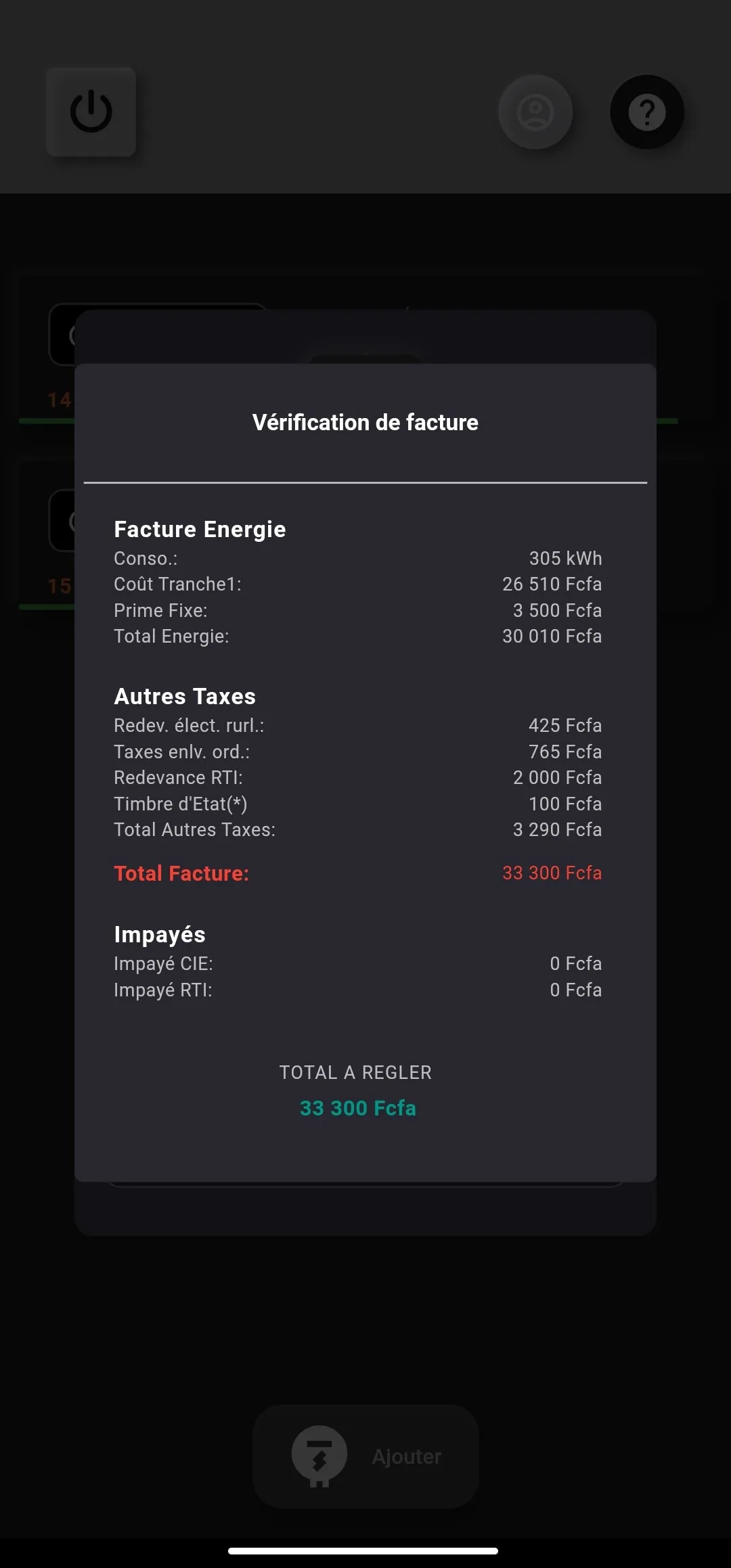 Suivi Conso Electricité | Indus Appstore | Screenshot