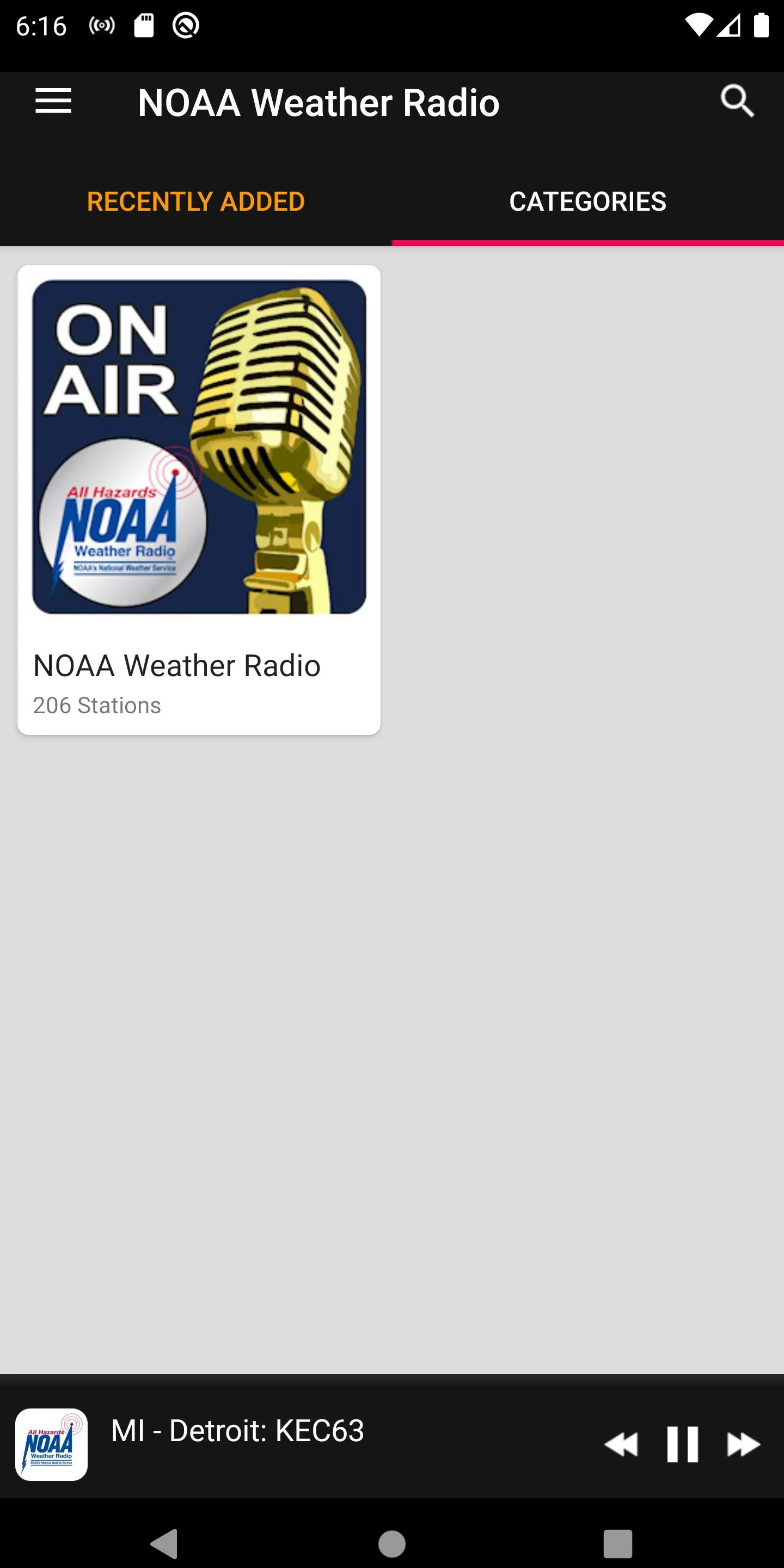 NOAA Weather Radio Stations | Indus Appstore | Screenshot