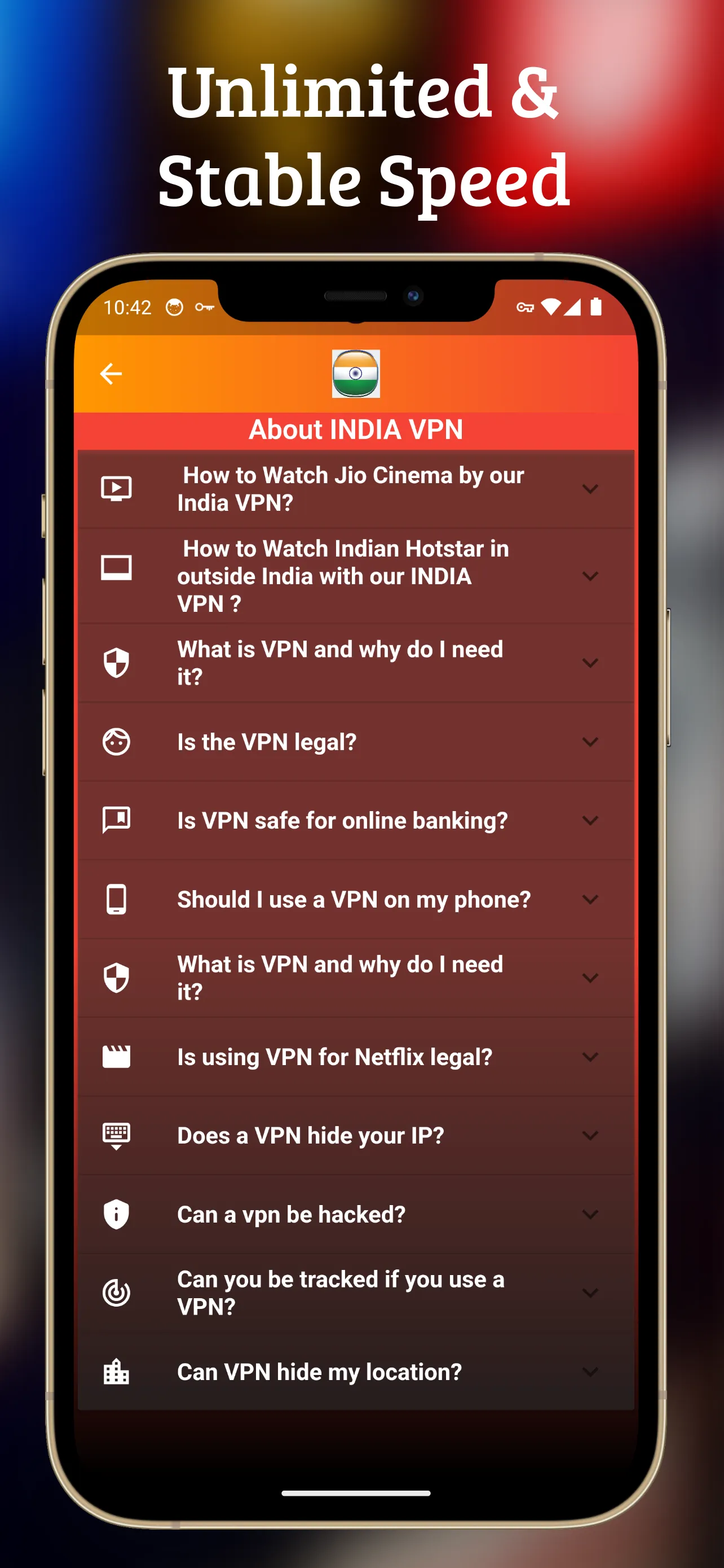 INDIA VPN Secure VPN | Indus Appstore | Screenshot