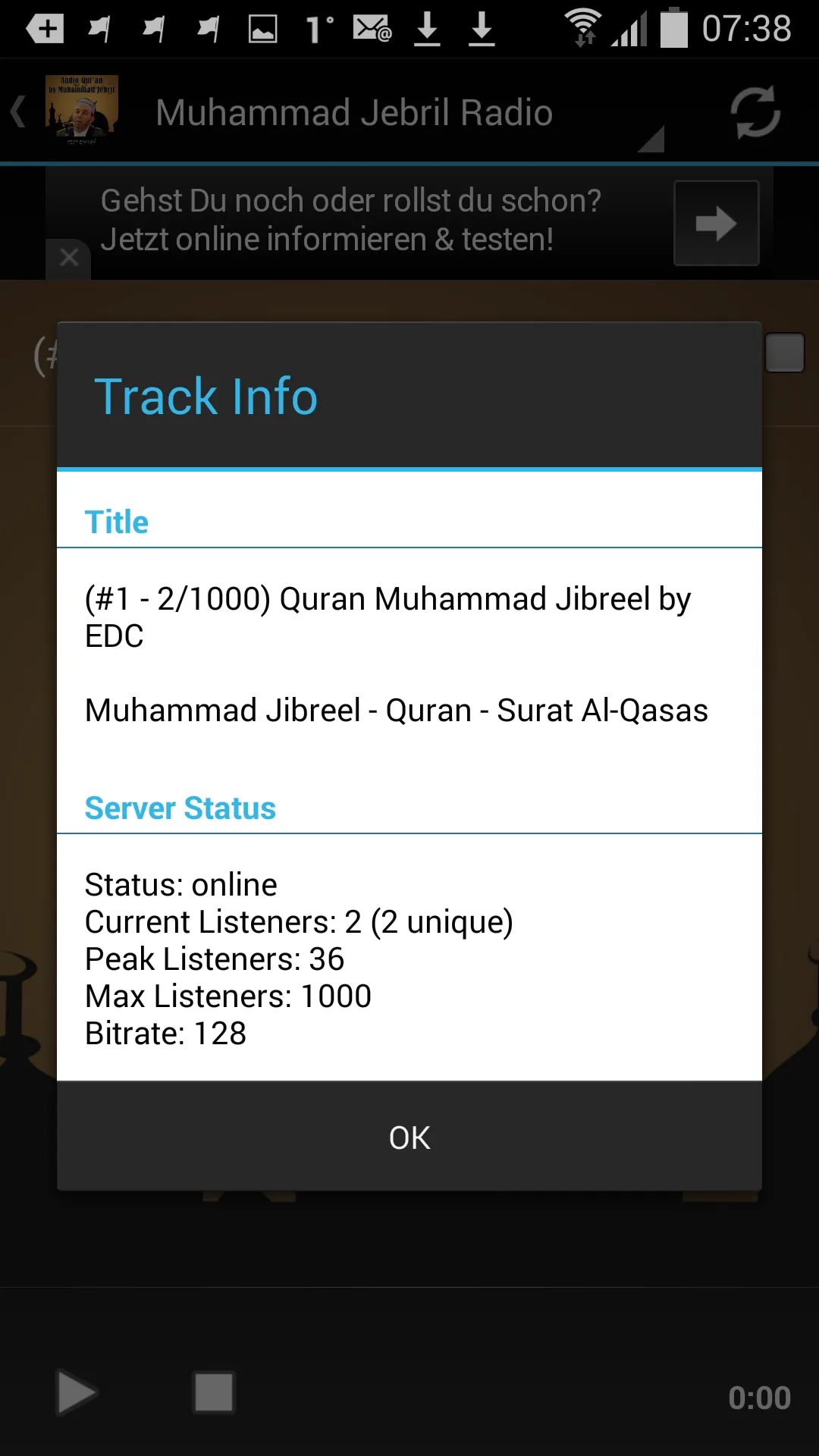 MP3 Quran Muhammad Jebril | Indus Appstore | Screenshot