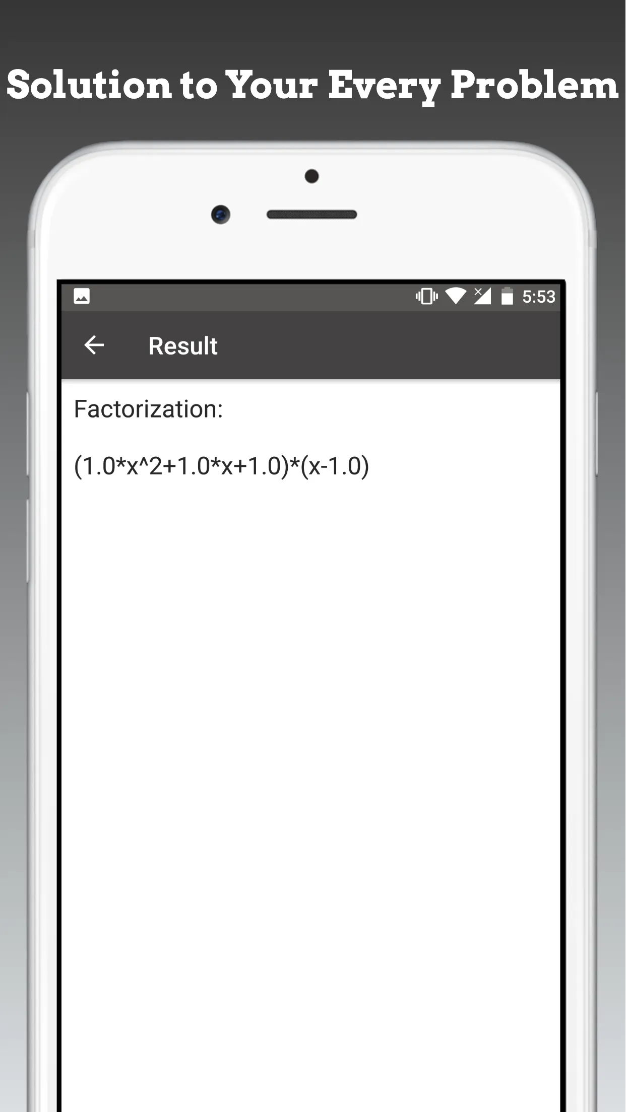 Polynomial Factorization | Indus Appstore | Screenshot