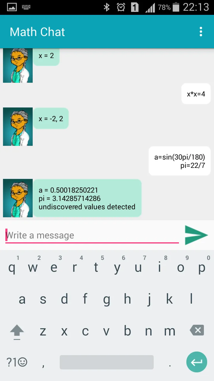 Math Chat | Indus Appstore | Screenshot