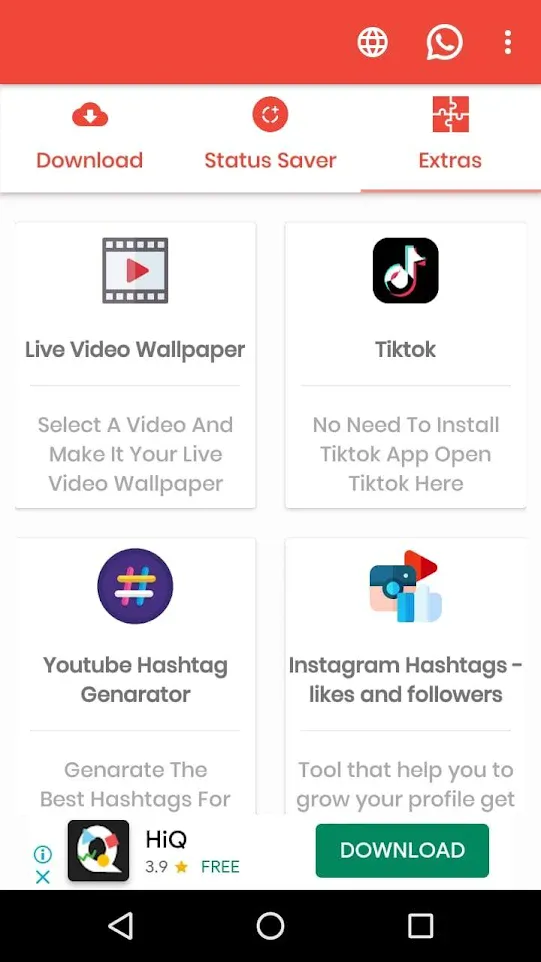 Mp4 Video Downloader – HD Video & Status Saver | Indus Appstore | Screenshot