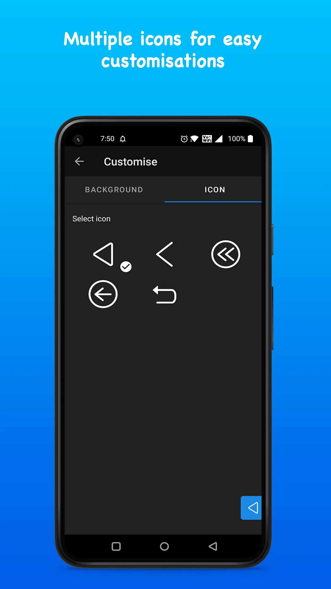 Only Back Button - 1 tap Back | Indus Appstore | Screenshot