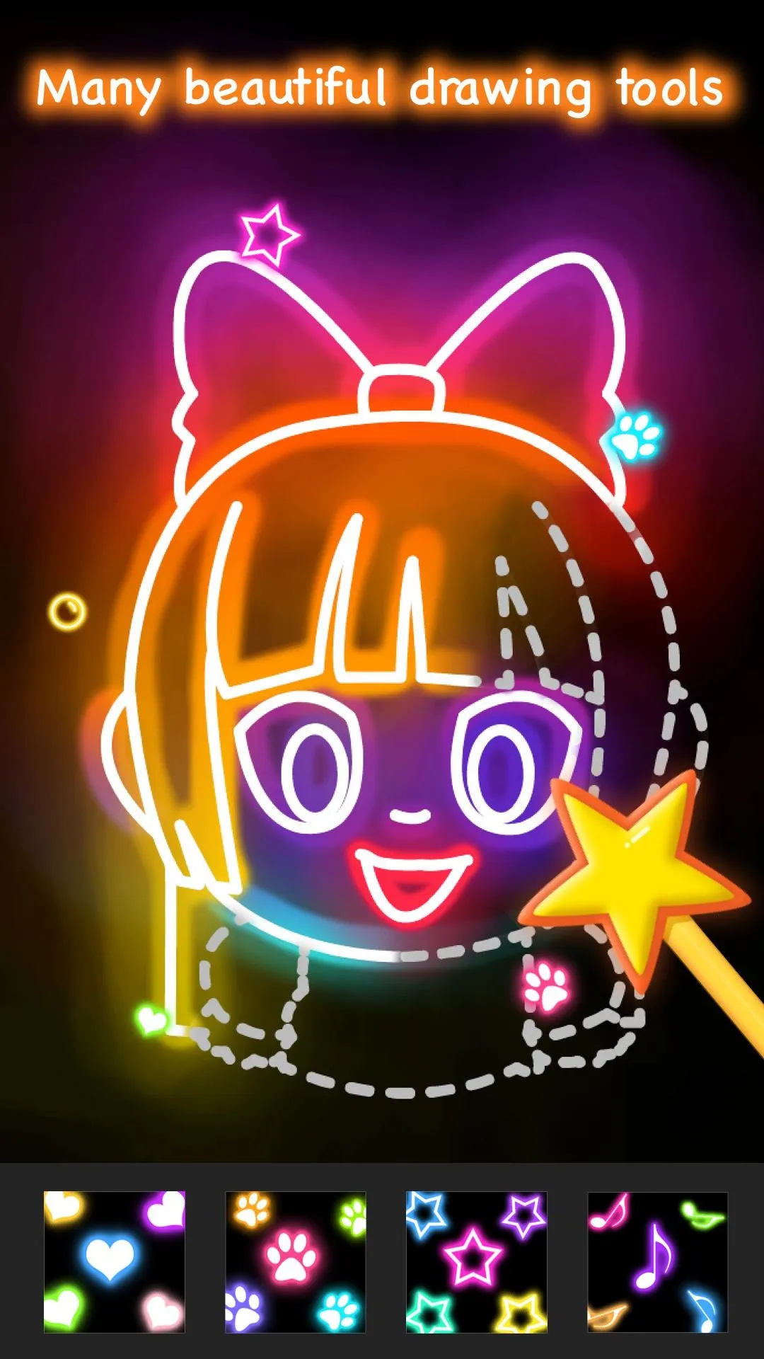 Learn to Draw Glow Cartoon | Indus Appstore | Screenshot