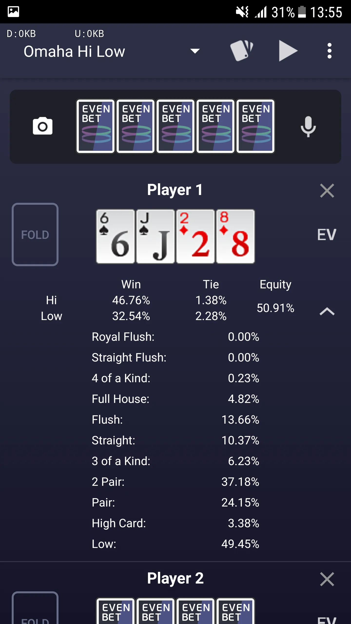 Evenbet Poker Calculator | Indus Appstore | Screenshot