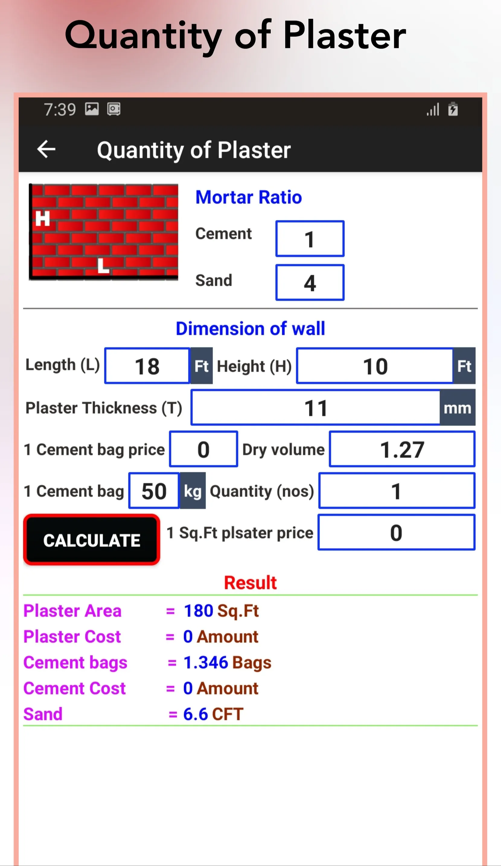 Construction Calculator (Concr | Indus Appstore | Screenshot