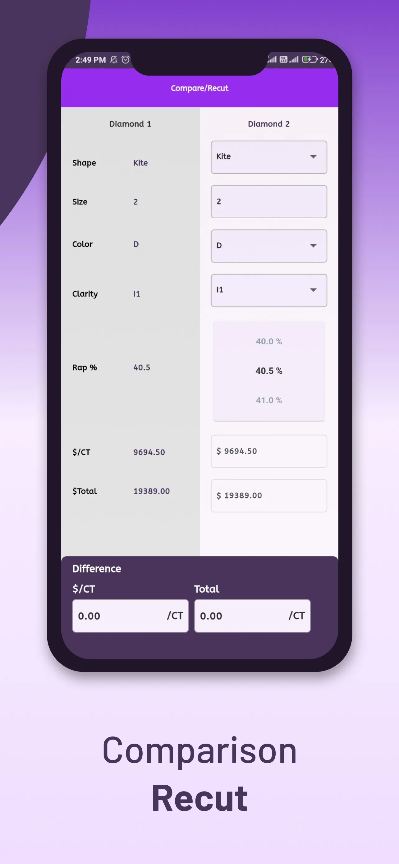 Diamond Rap Calc | Indus Appstore | Screenshot