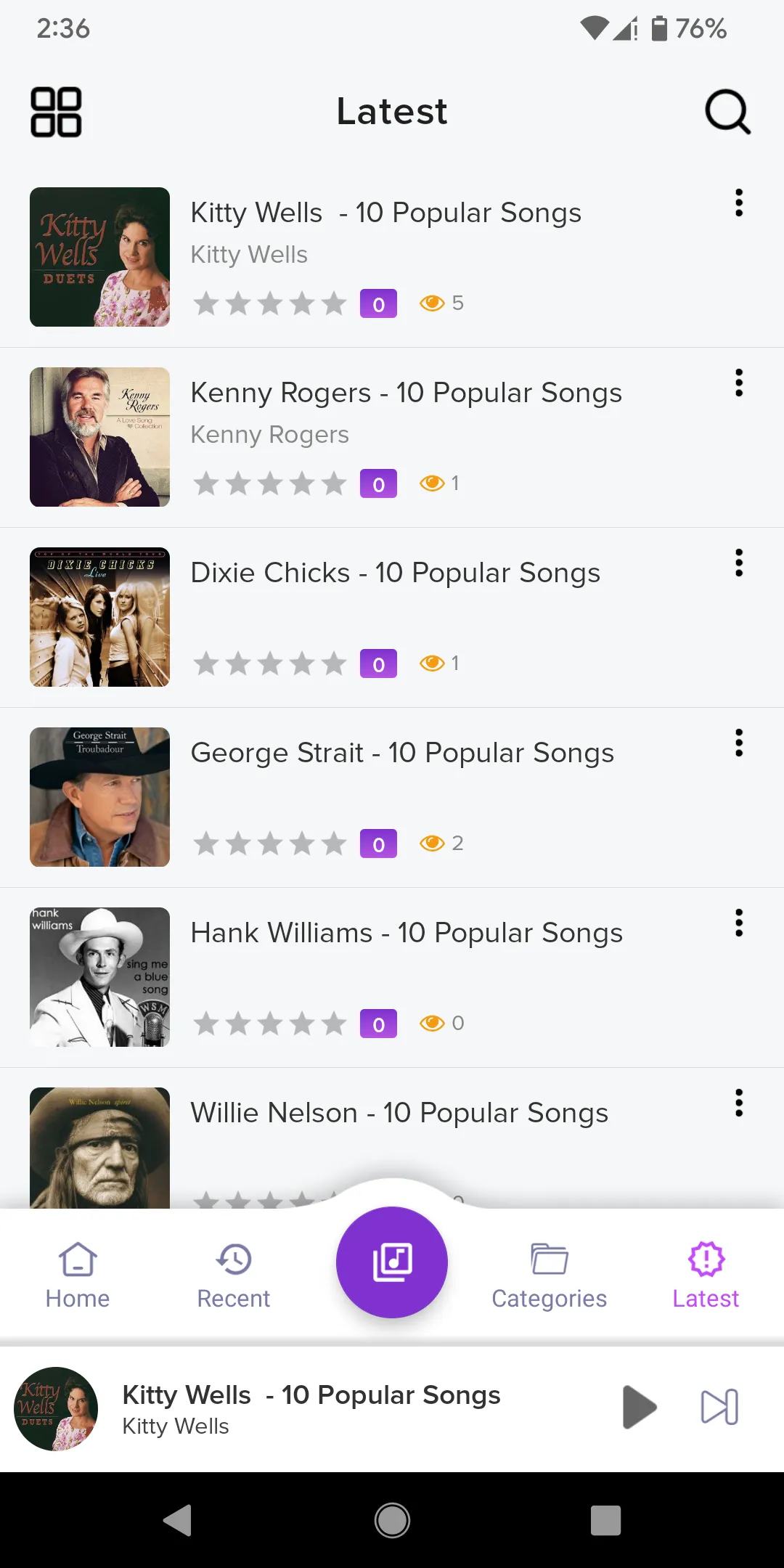 Country Music Songs | Indus Appstore | Screenshot