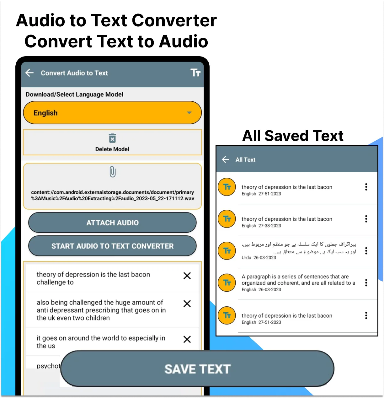 Audio to Text Converter | Indus Appstore | Screenshot