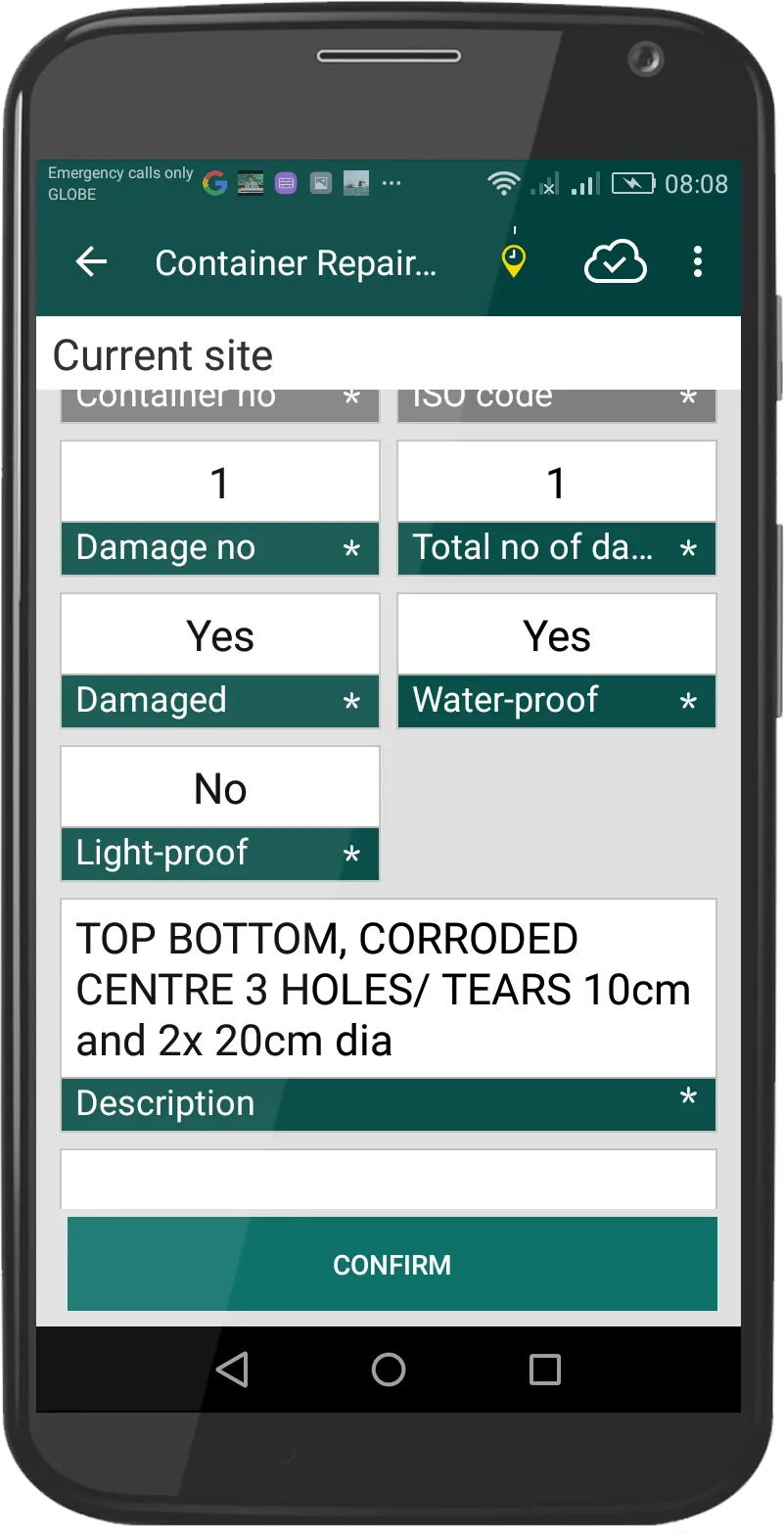 arl Container Repair Estimator | Indus Appstore | Screenshot