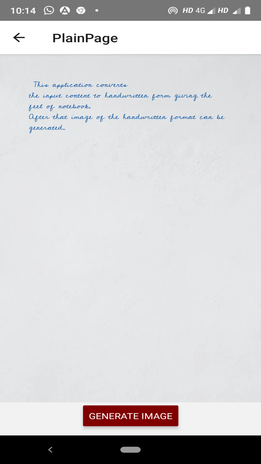 Text to Handwriting | Indus Appstore | Screenshot