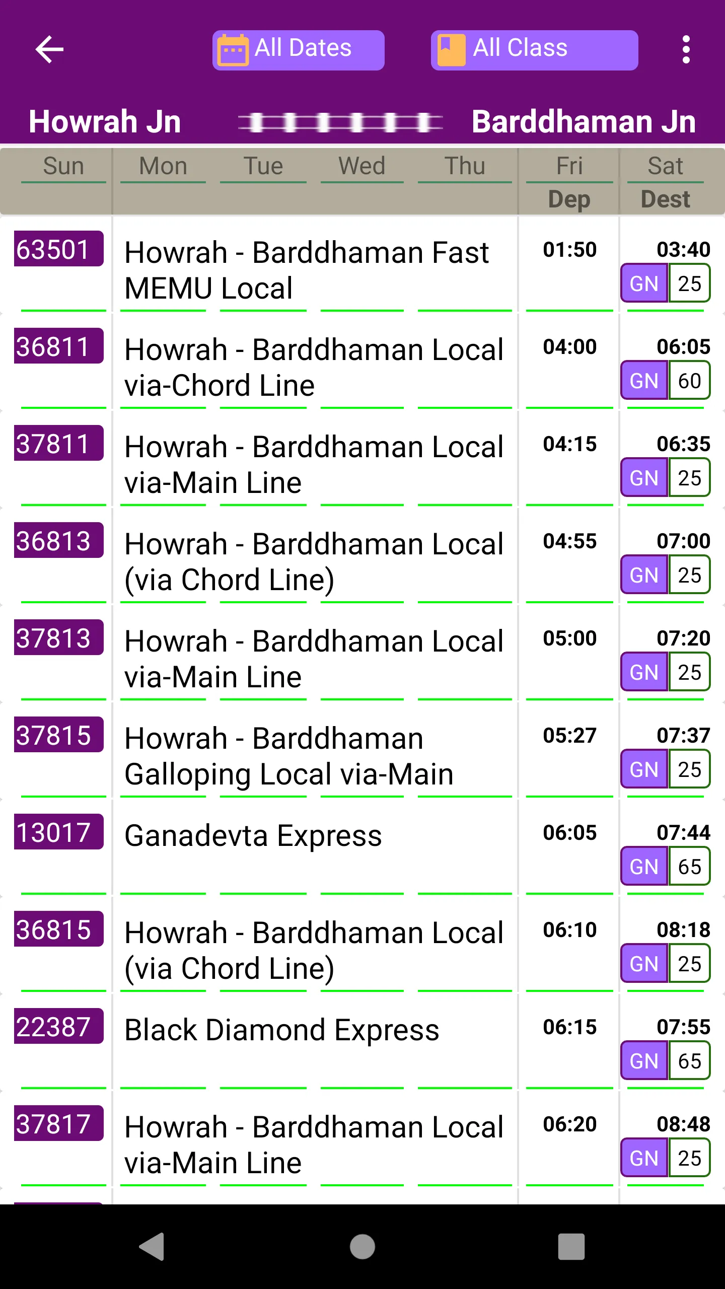 Kolkata Suburban Trains | Indus Appstore | Screenshot