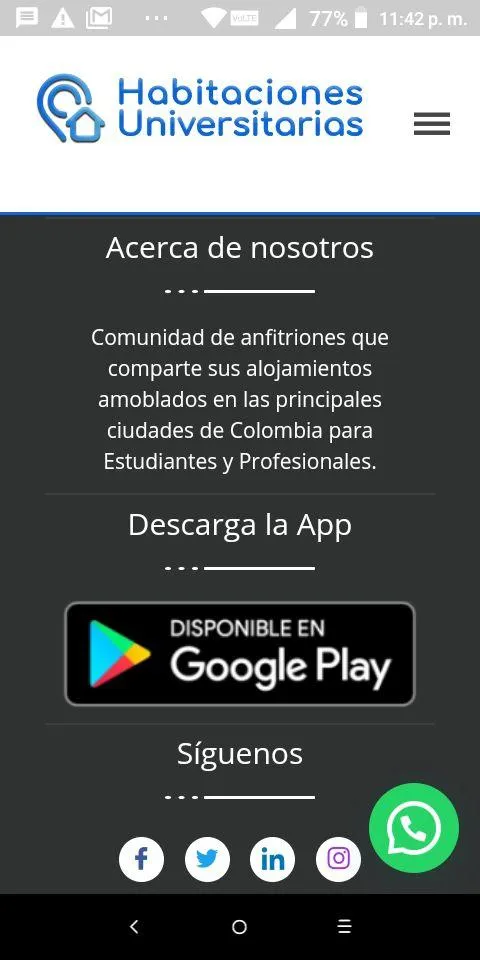 Habitaciones Universitarias | Indus Appstore | Screenshot