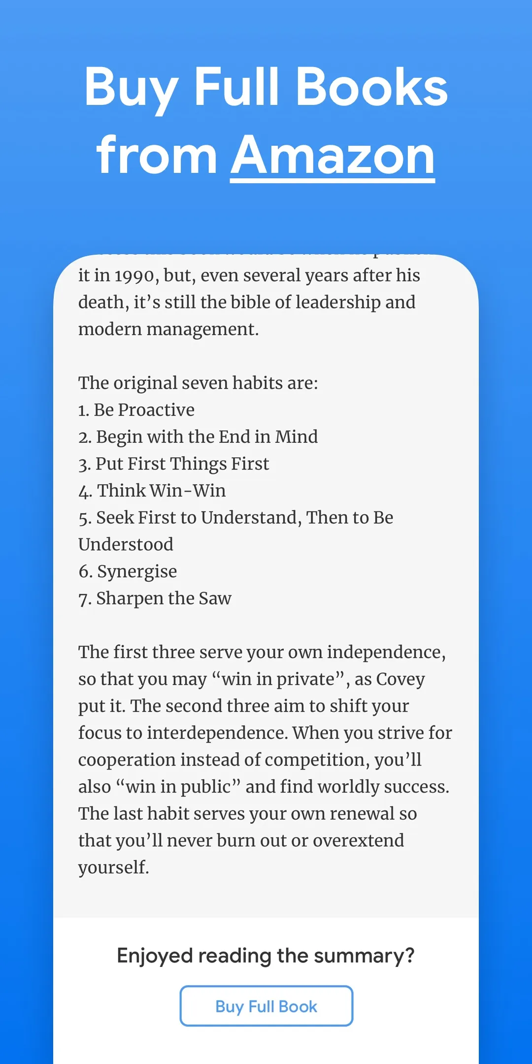 QuickReads – AI Book Summaries | Indus Appstore | Screenshot