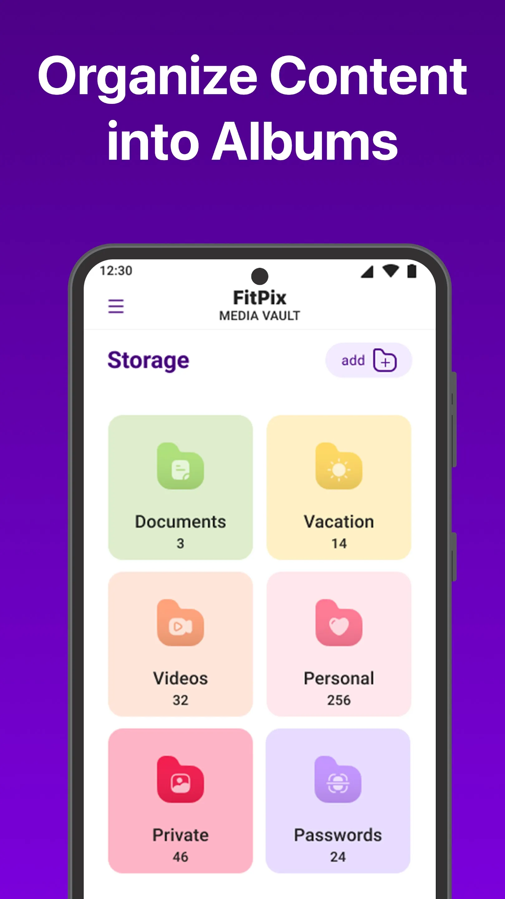 FitPix - Photo & Video Vault | Indus Appstore | Screenshot