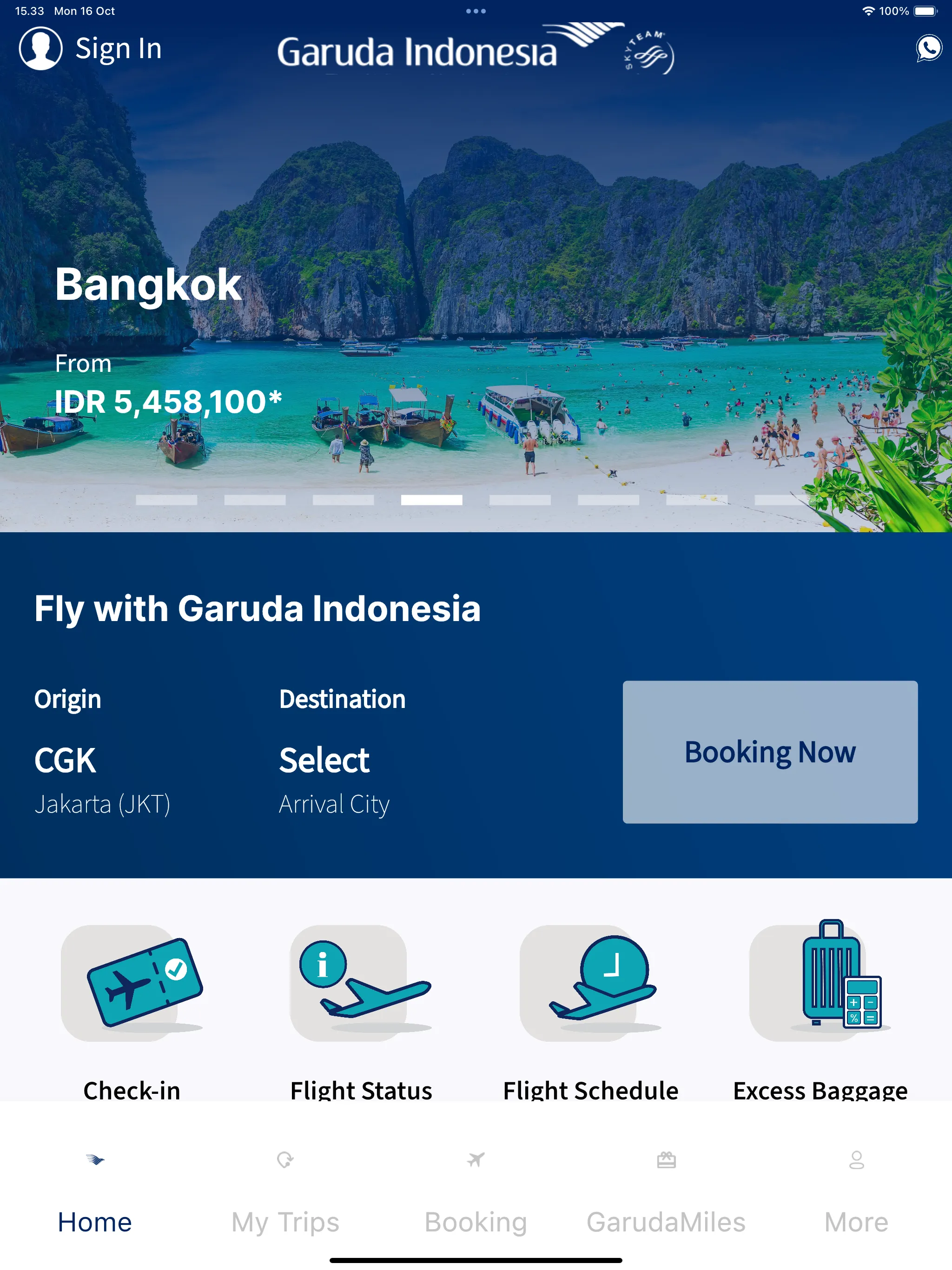 FlyGaruda | Indus Appstore | Screenshot