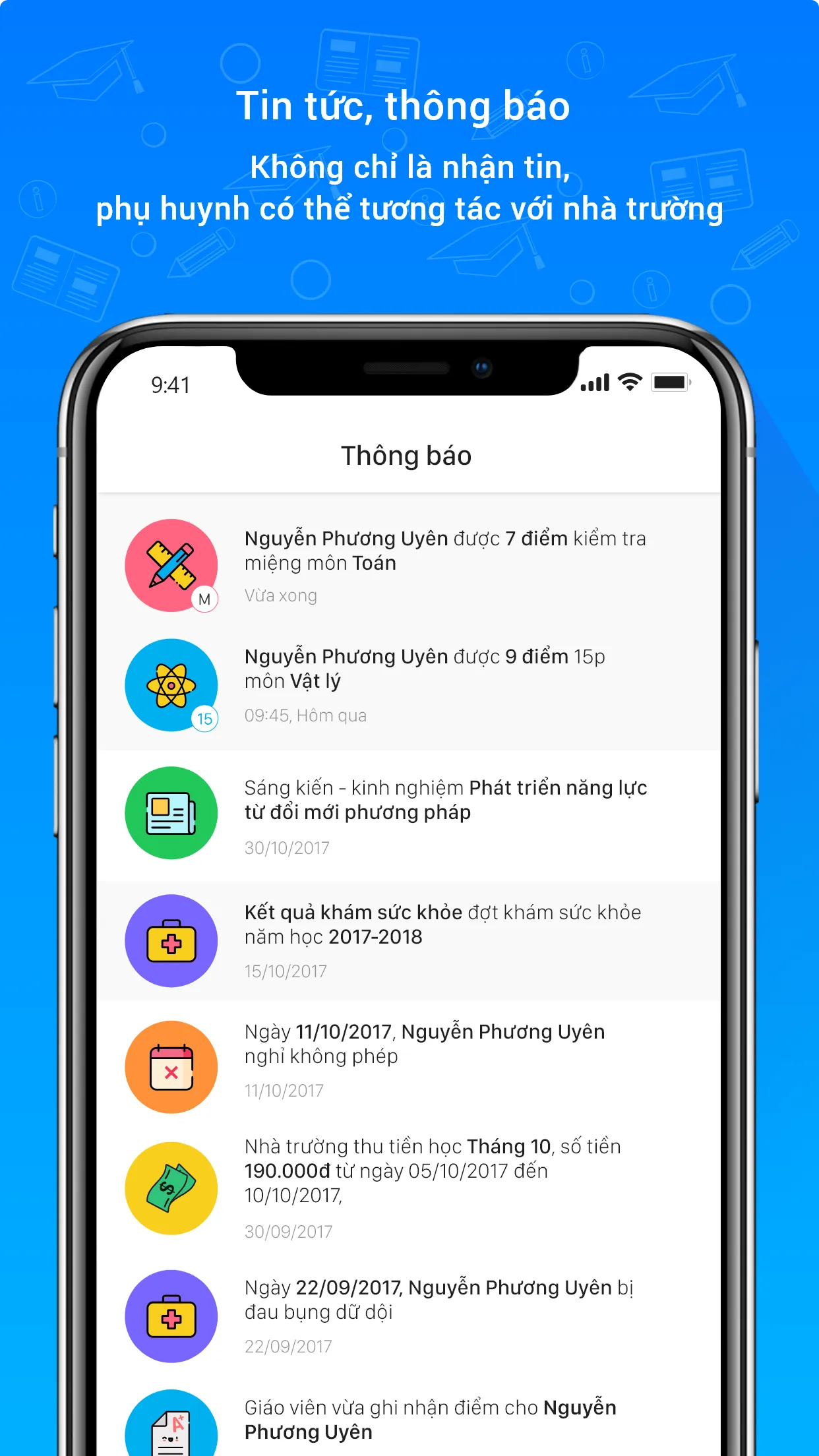 SISAP Phụ huynh | Indus Appstore | Screenshot