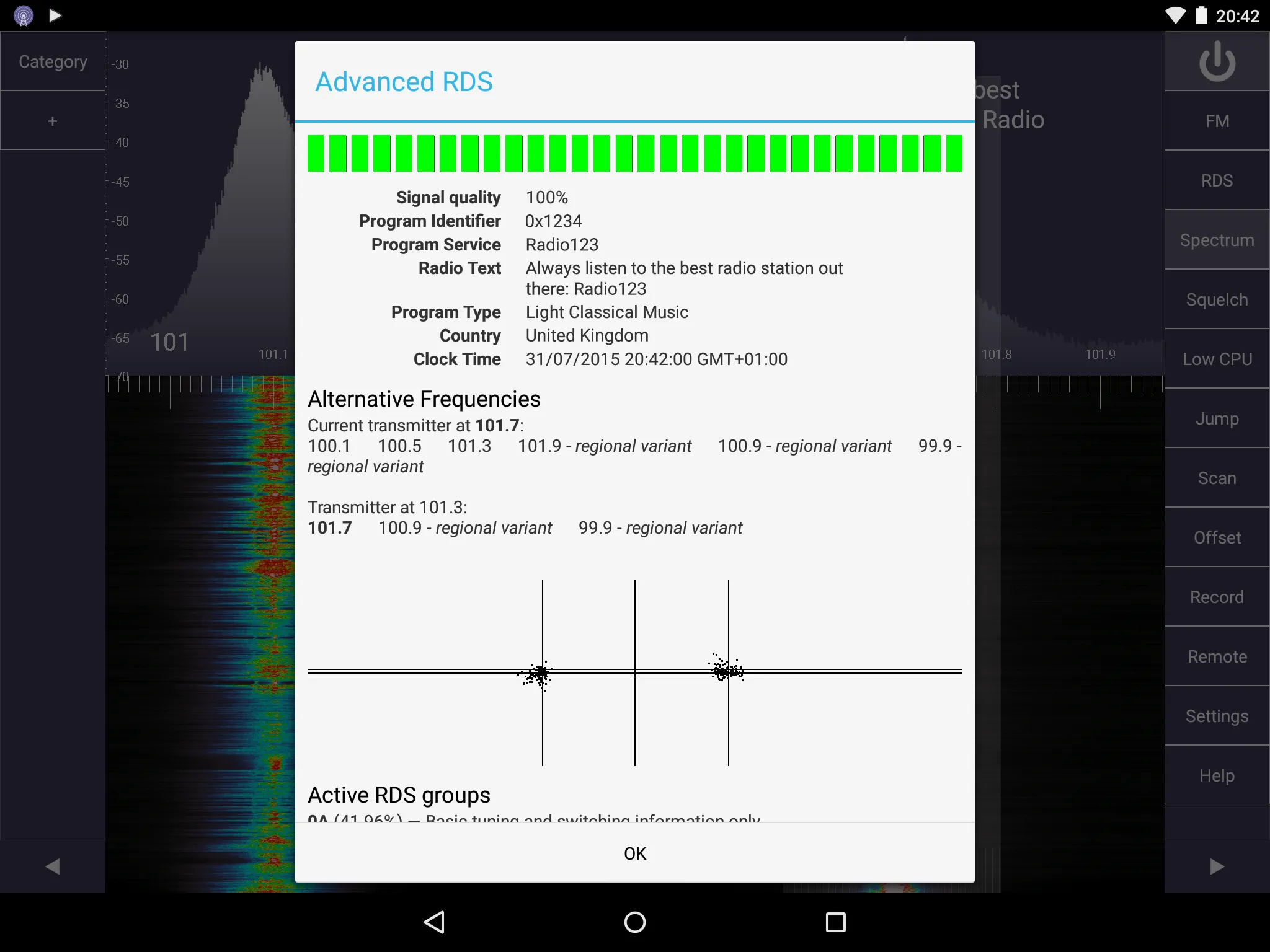 SDR Touch - Live radio via USB | Indus Appstore | Screenshot