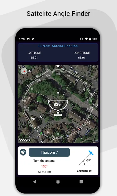 Satellite Finder Aline Antenna | Indus Appstore | Screenshot