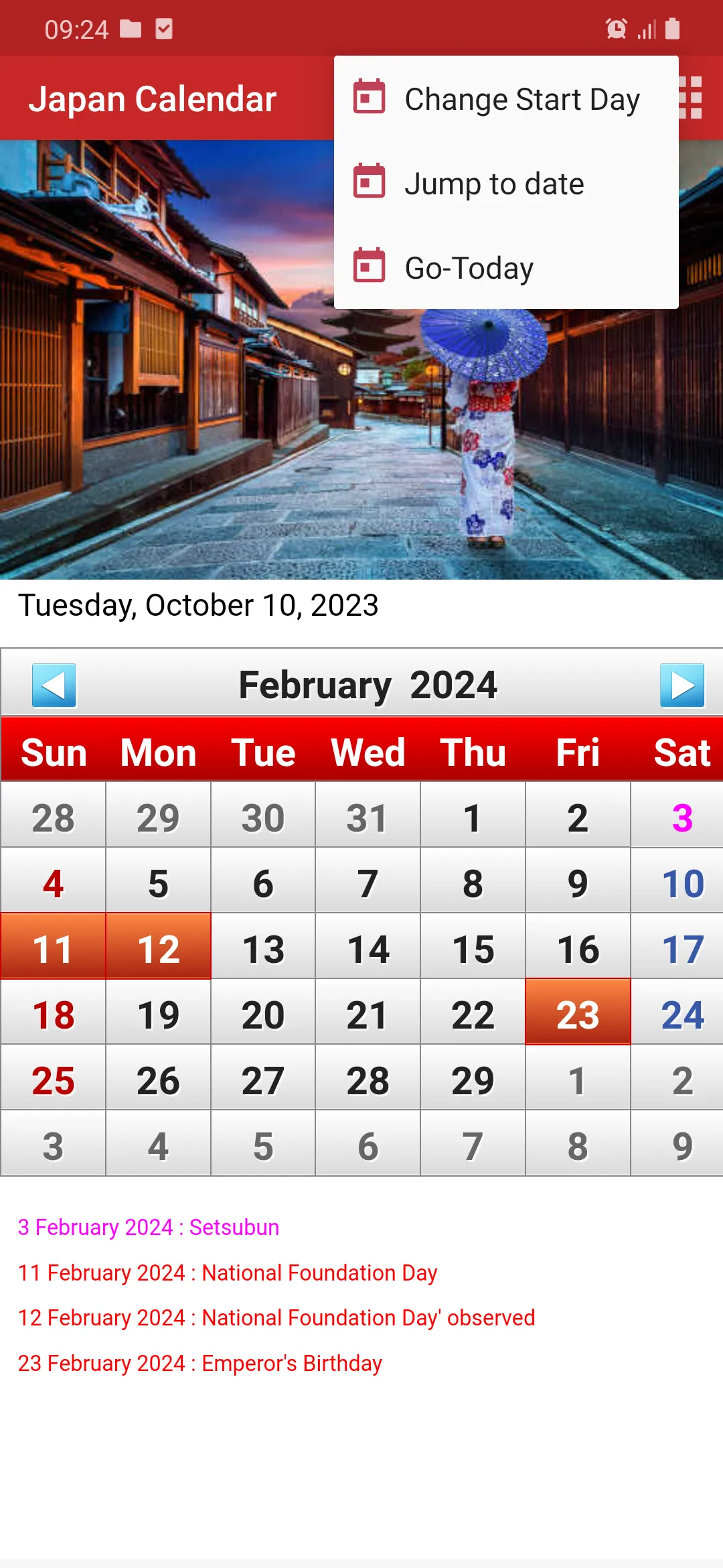 Japan Calendar 2025 | Indus Appstore | Screenshot