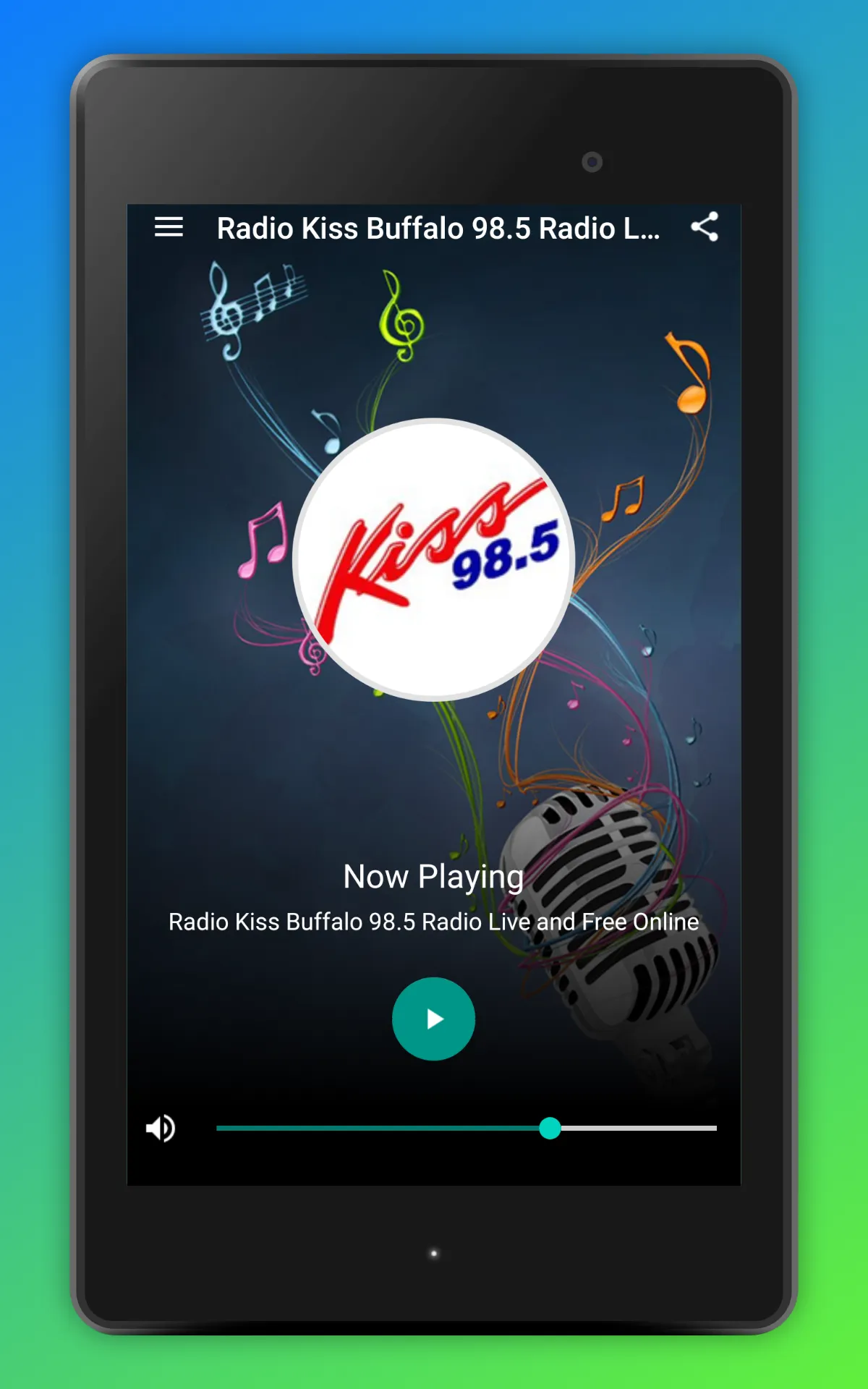 Kiss 98.5 Buffalo Radio FM App | Indus Appstore | Screenshot