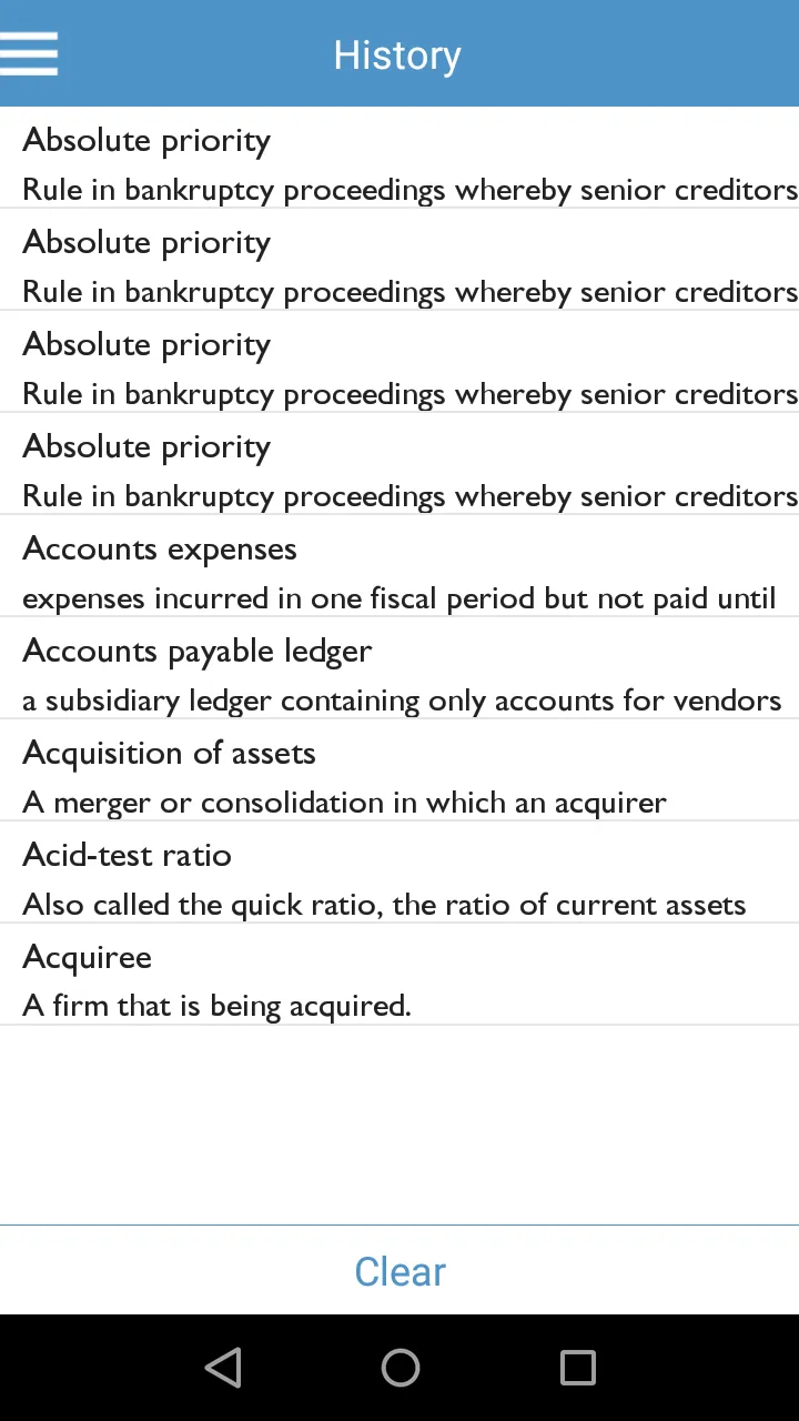 Accounting Dictionary | Indus Appstore | Screenshot