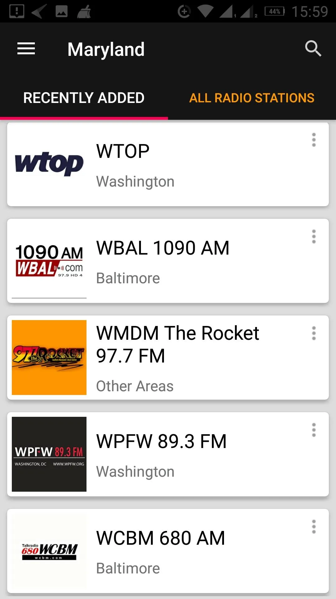 Maryland Radio Stations - USA | Indus Appstore | Screenshot