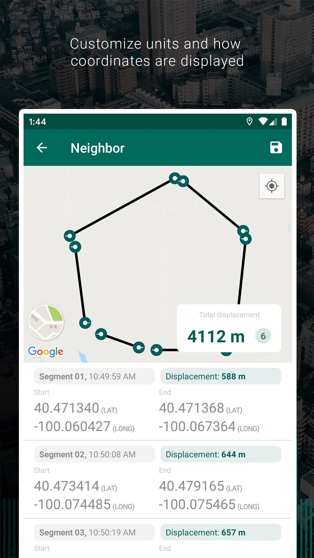 My GPS Tape Measure | Indus Appstore | Screenshot