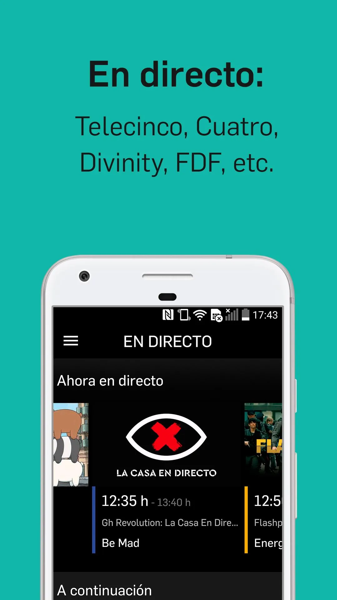 Mitele - Mediaset Spain VOD TV | Indus Appstore | Screenshot