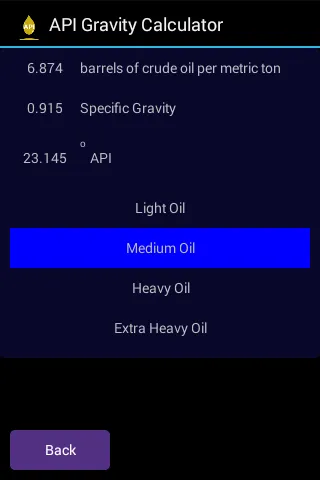 API Gravity Calculator Lite | Indus Appstore | Screenshot