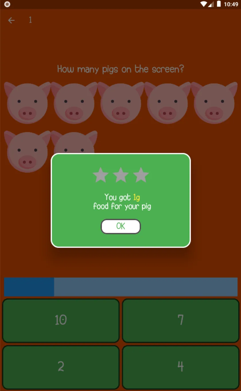 Kids Math: Naughty Pig | Indus Appstore | Screenshot