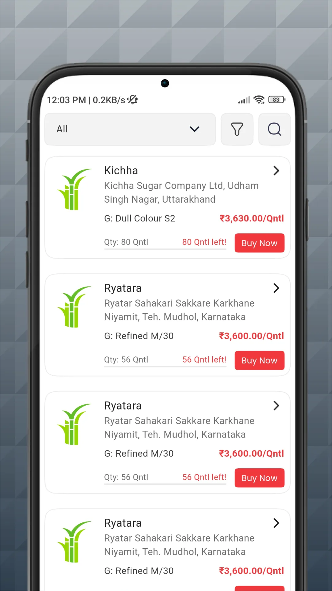 eBuySugar - Online Sugar Trade | Indus Appstore | Screenshot