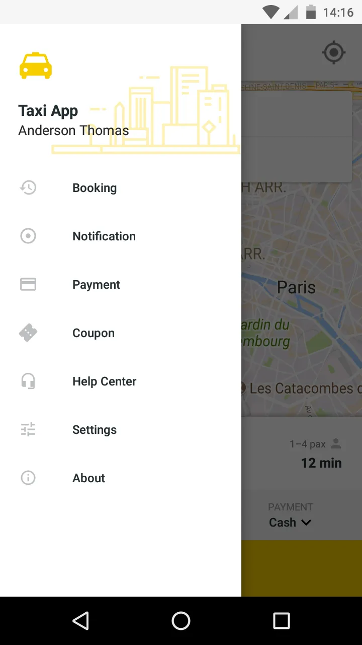 Taxi App - Material UI Templat | Indus Appstore | Screenshot