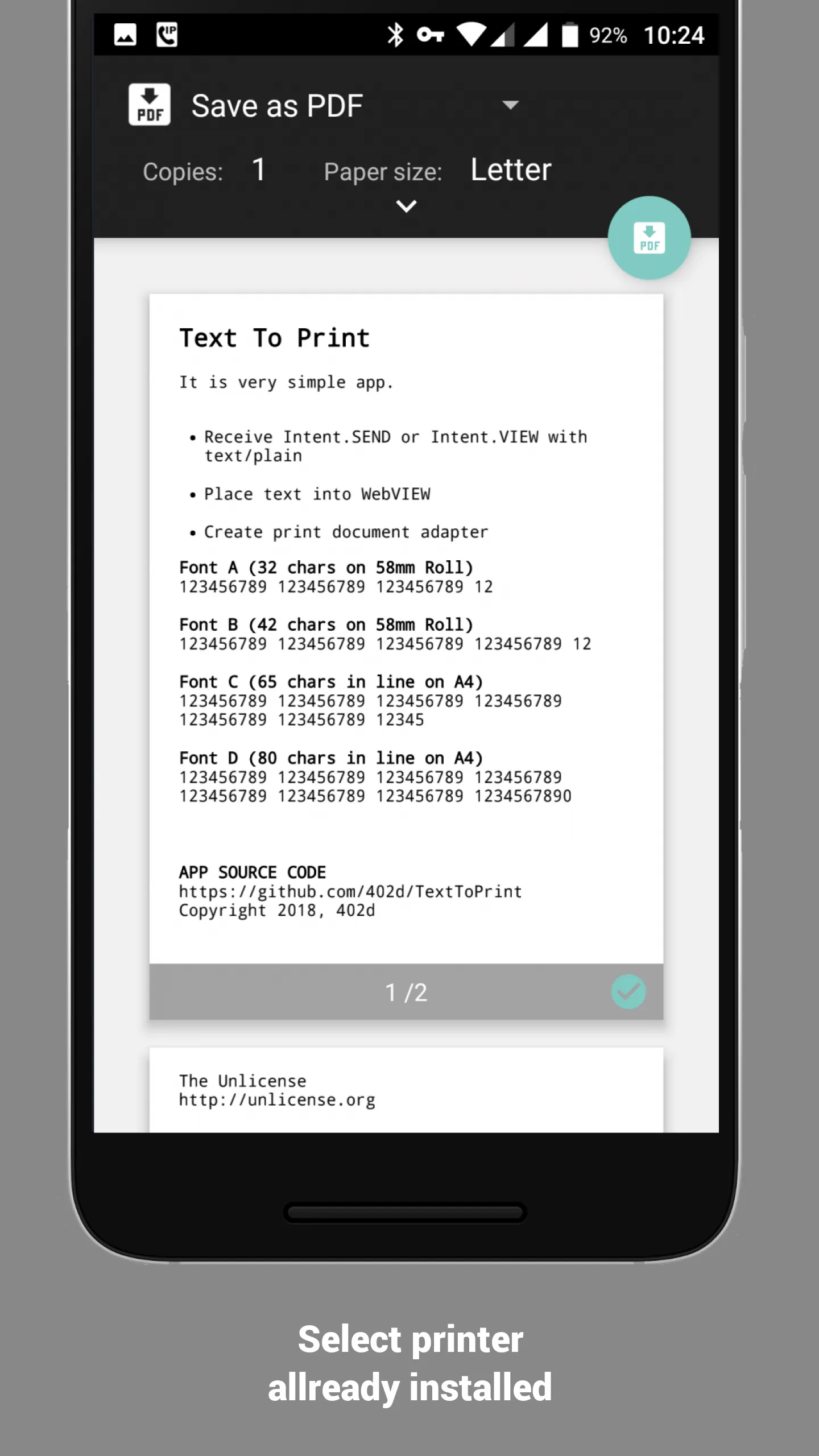 SHARE to PRINT.Intent | Indus Appstore | Screenshot